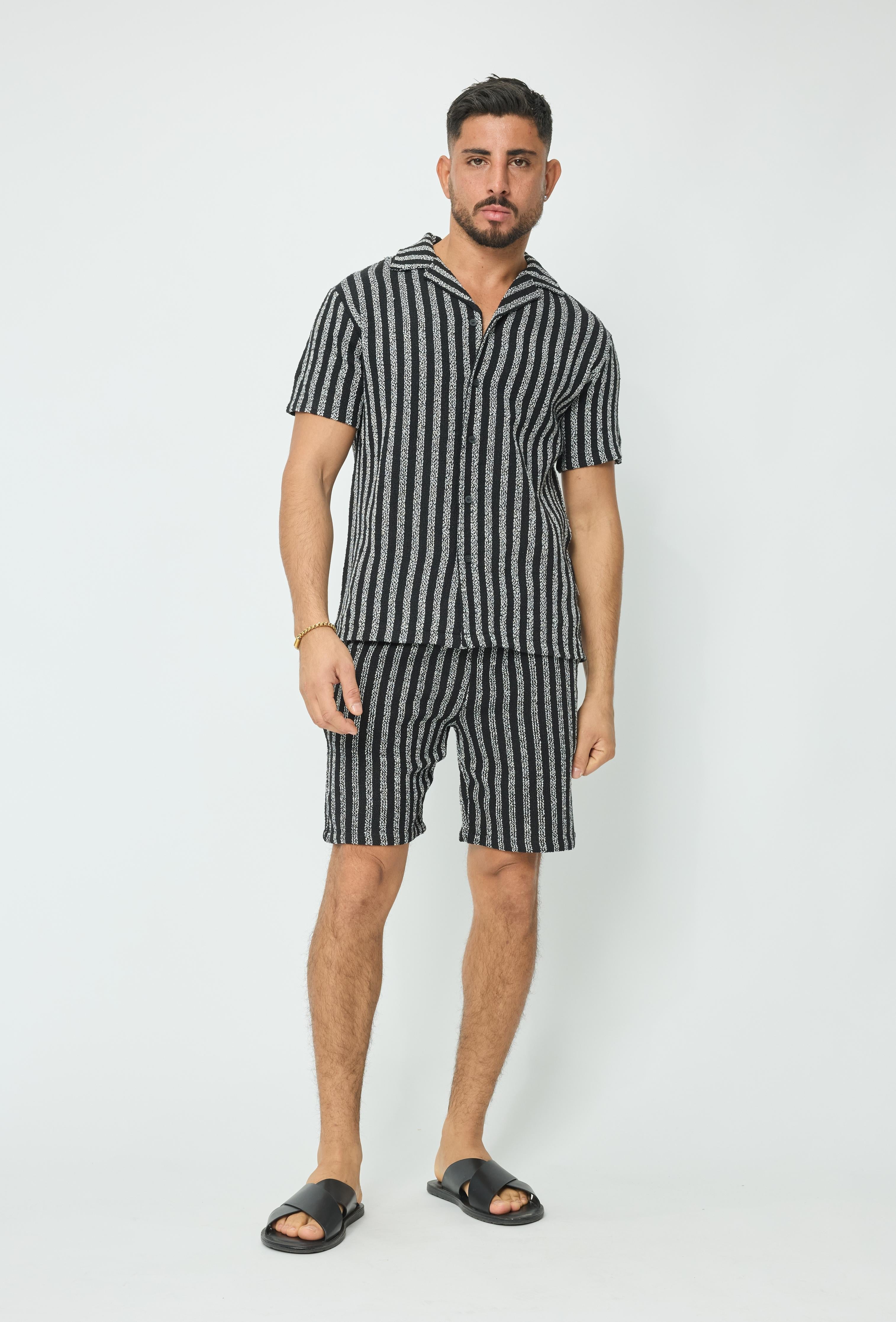 Gestreepte korte broek