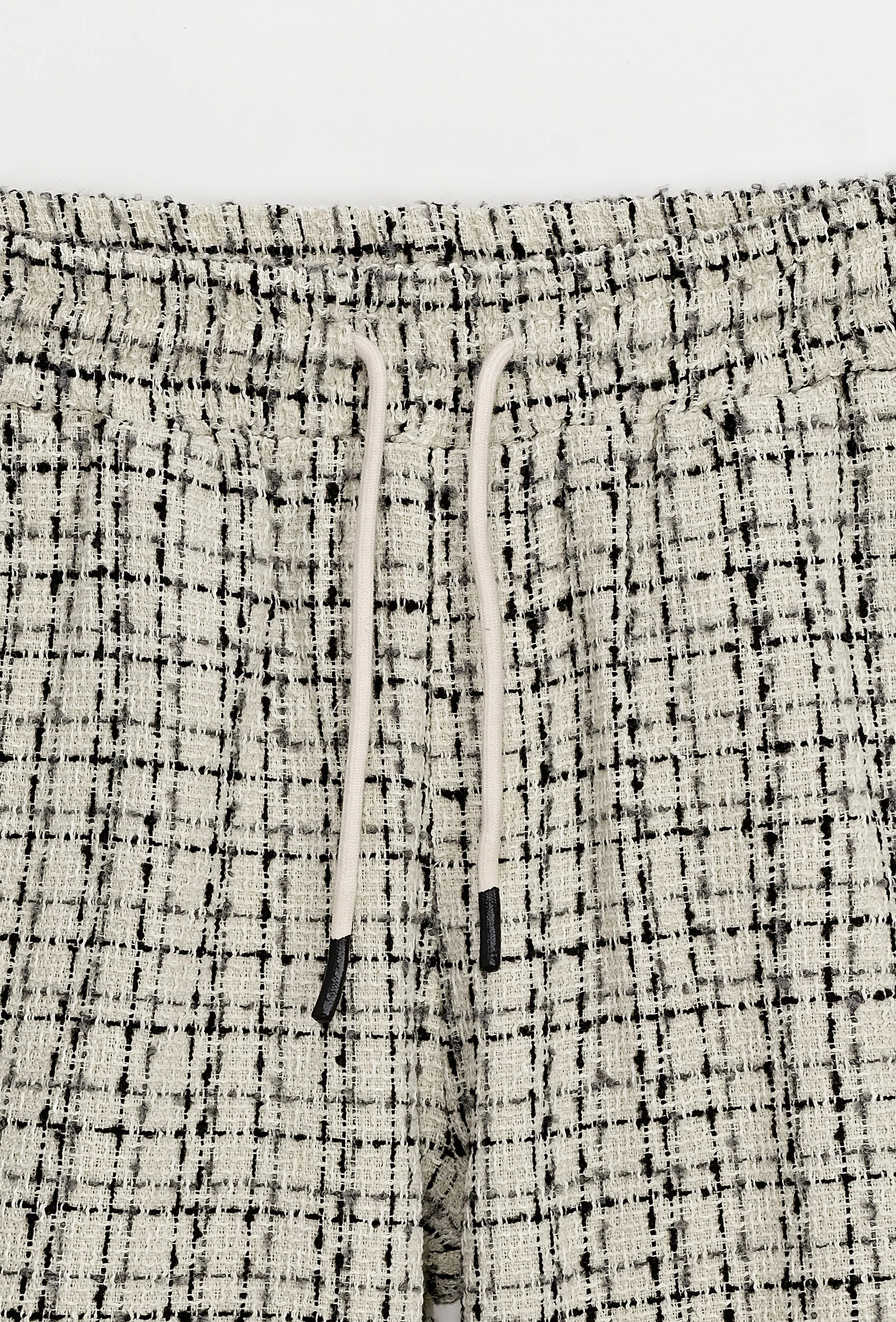 Korte broek met linneneffect