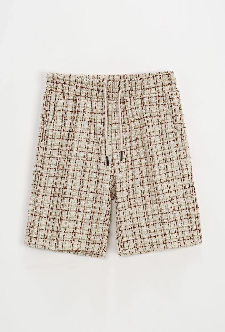 Korte broek met linneneffect