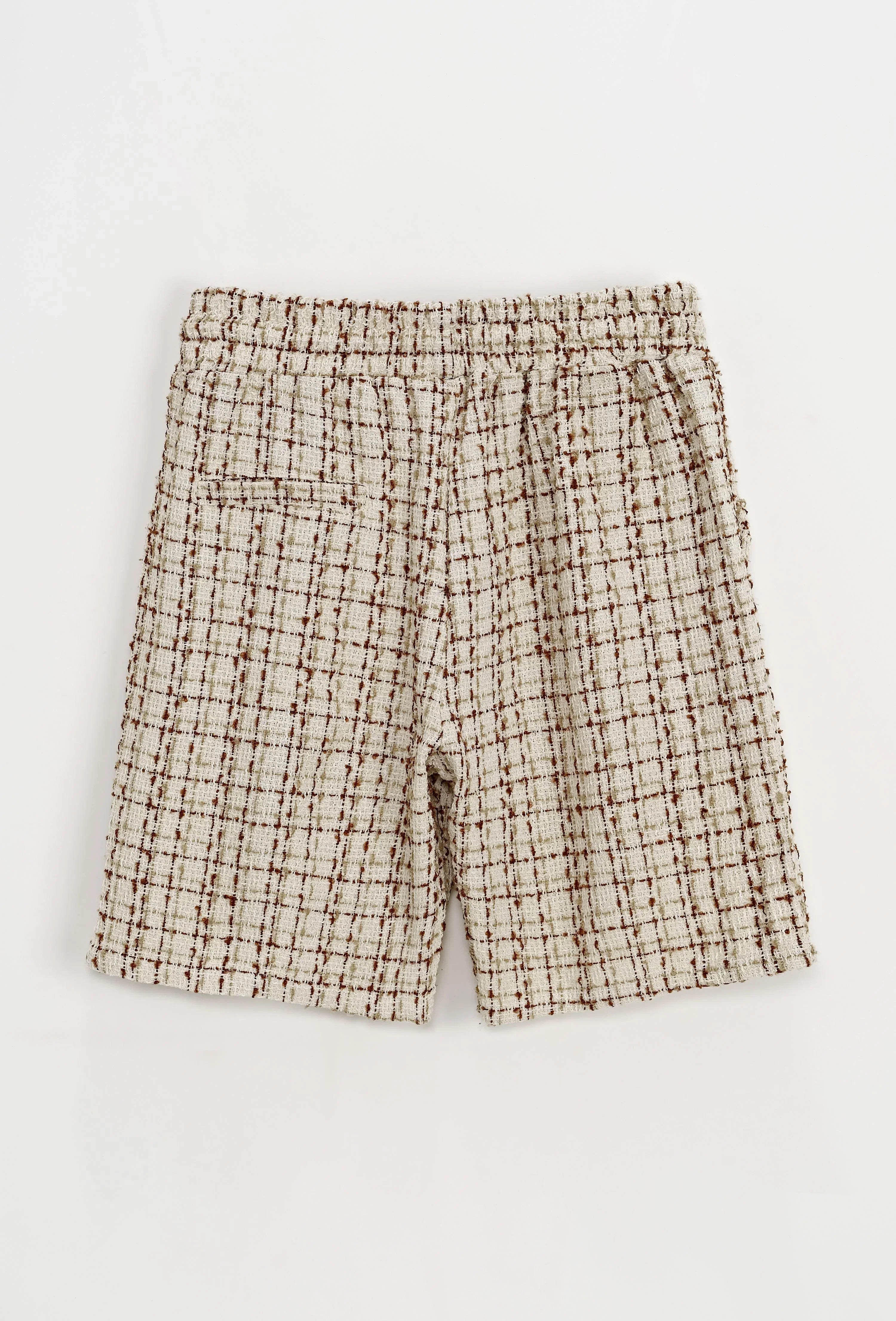 Korte broek met linneneffect