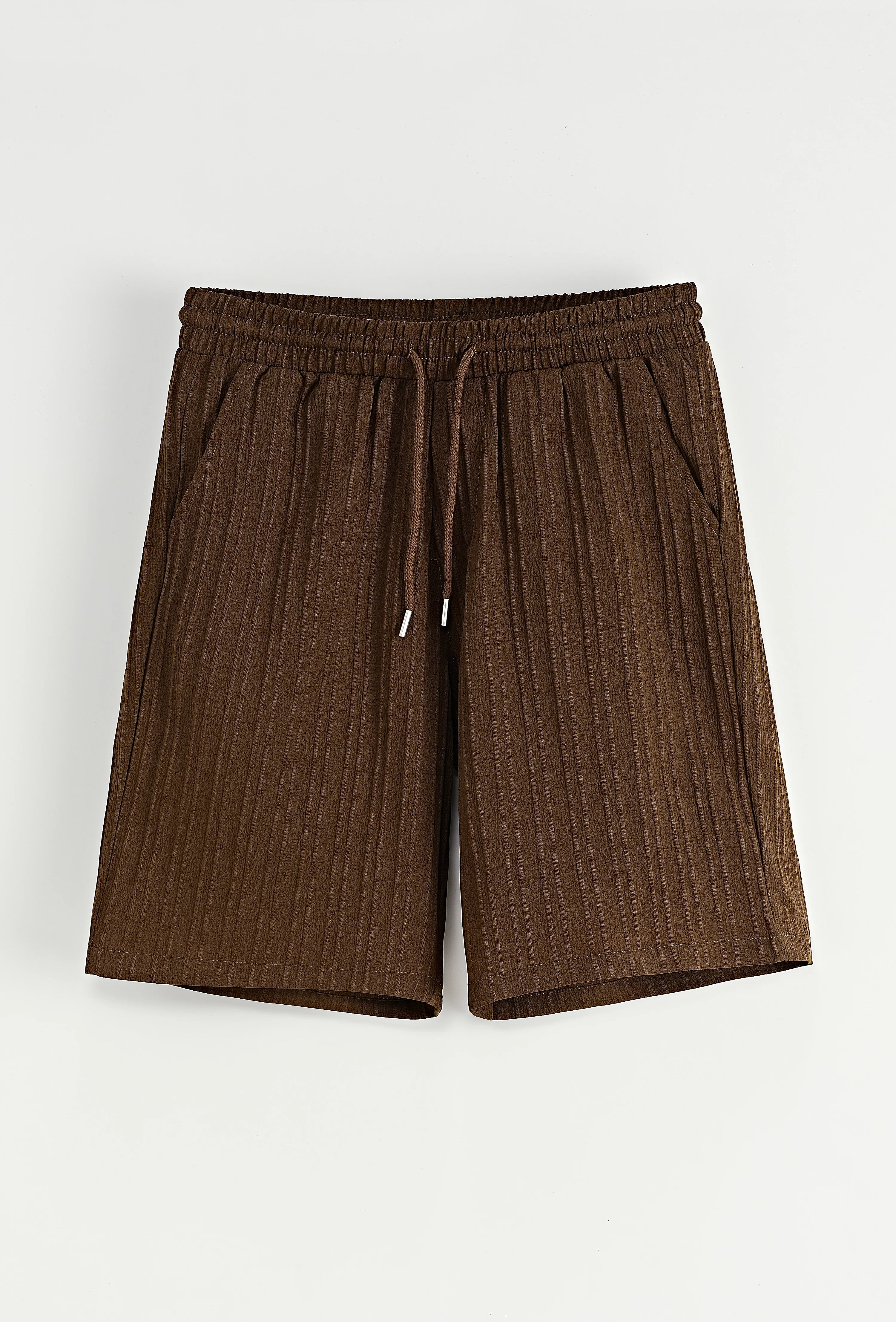 Set van effen shirt en korte broek