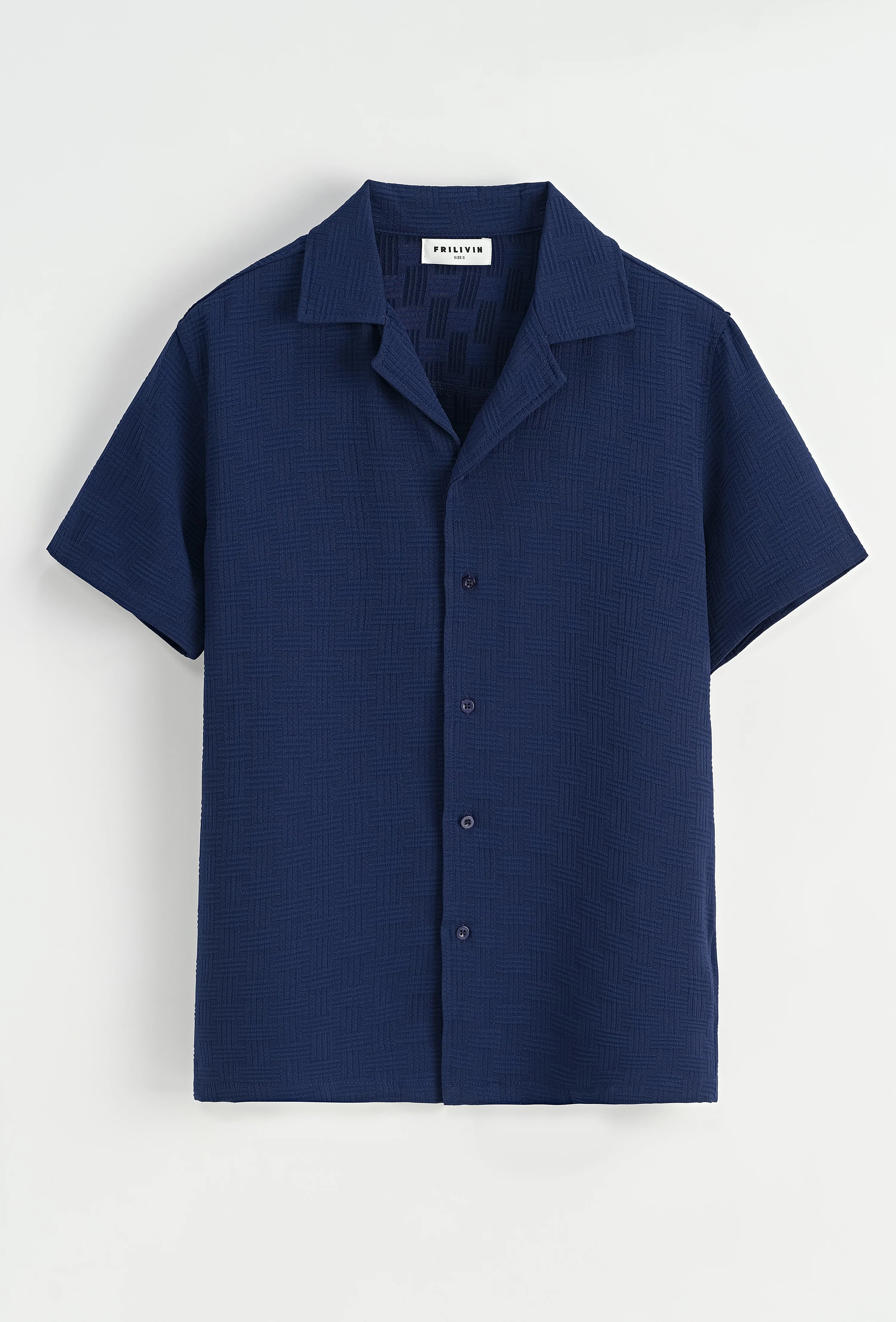 Effen overhemdset met korte mouwen