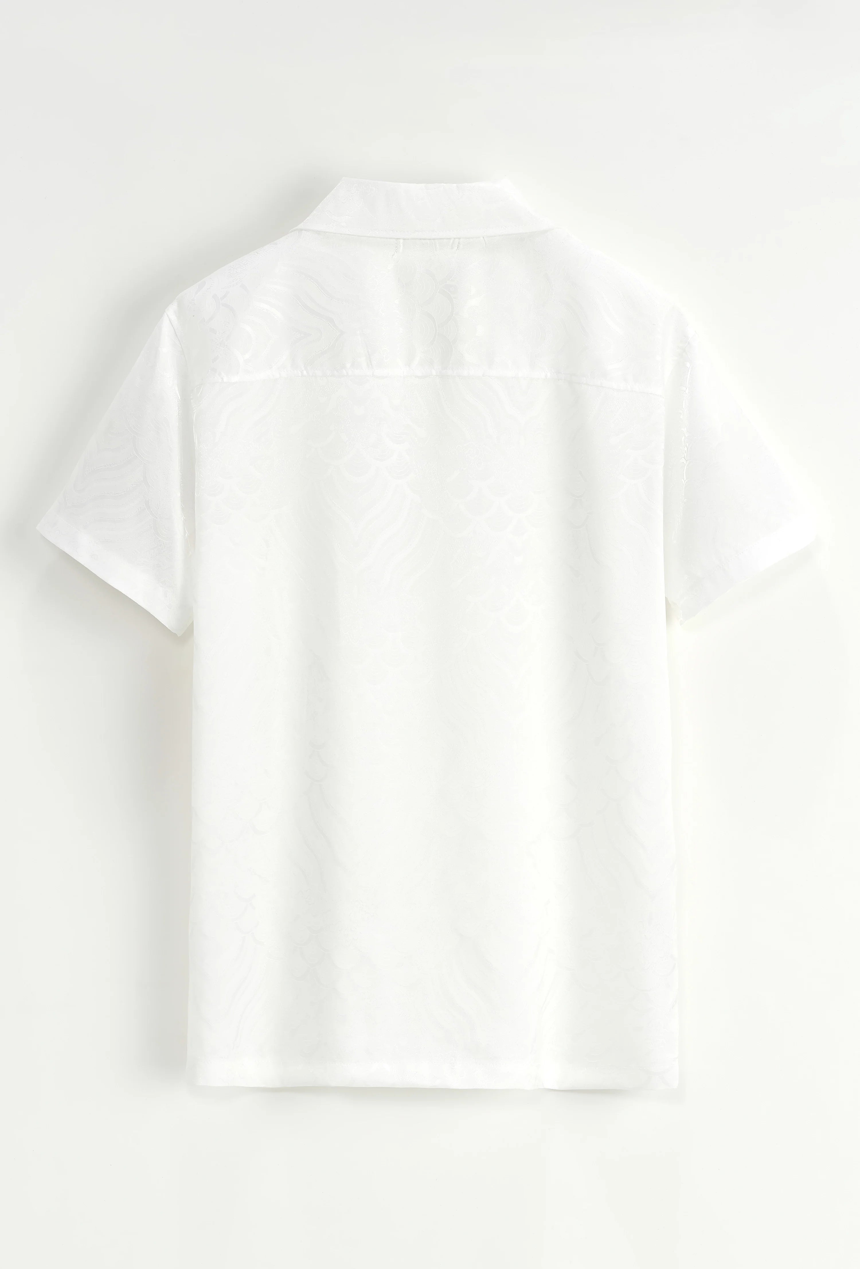 Set van effen shirt en korte broek met patroon