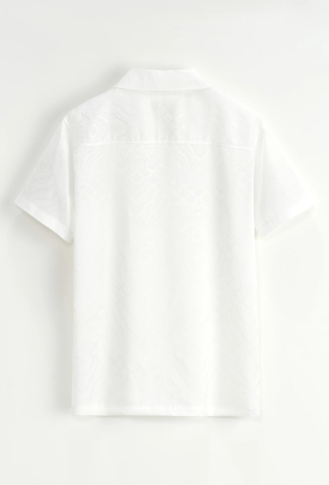 Set van effen shirt en korte broek met patroon