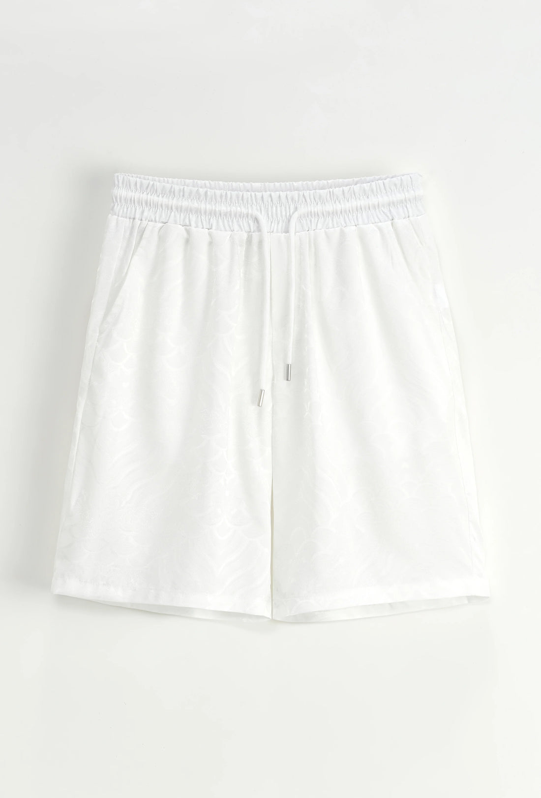 Set van effen shirt en korte broek met patroon