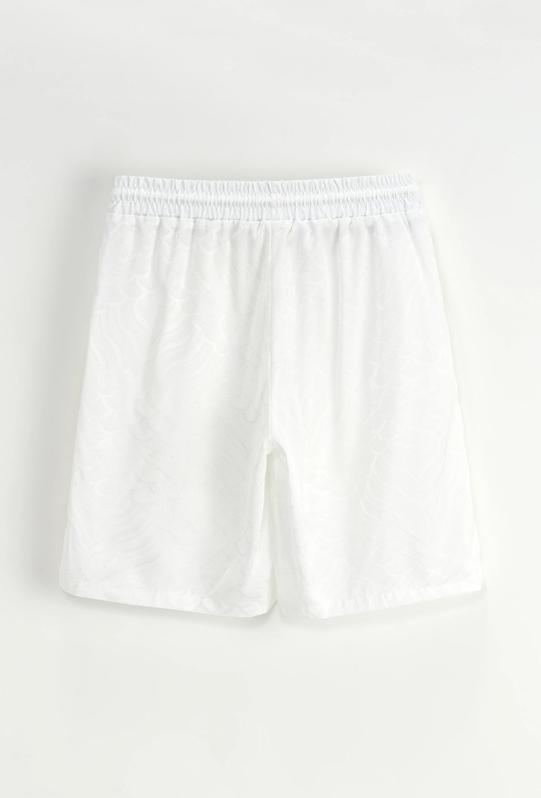 Set van effen shirt en korte broek met patroon