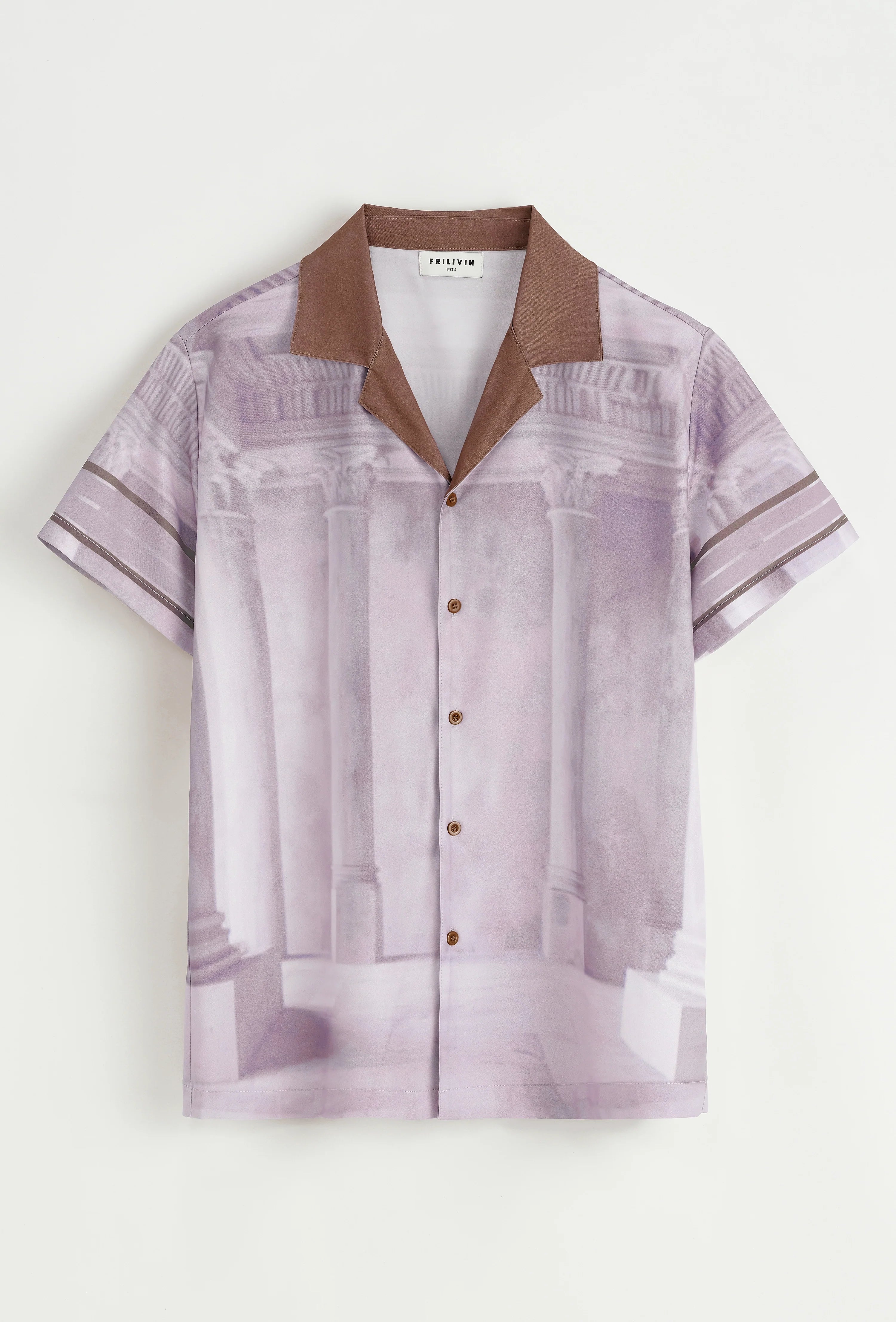 Shirt met korte mouwen en patroon