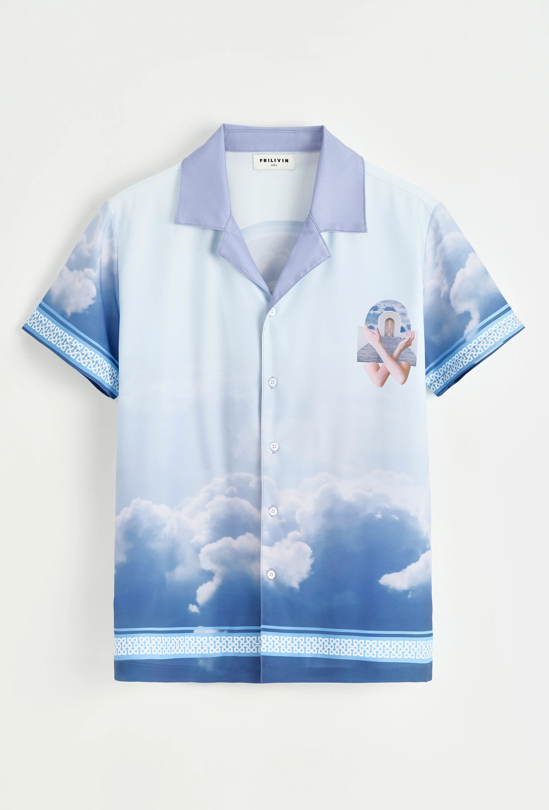 Shirt met korte mouwen en patroon