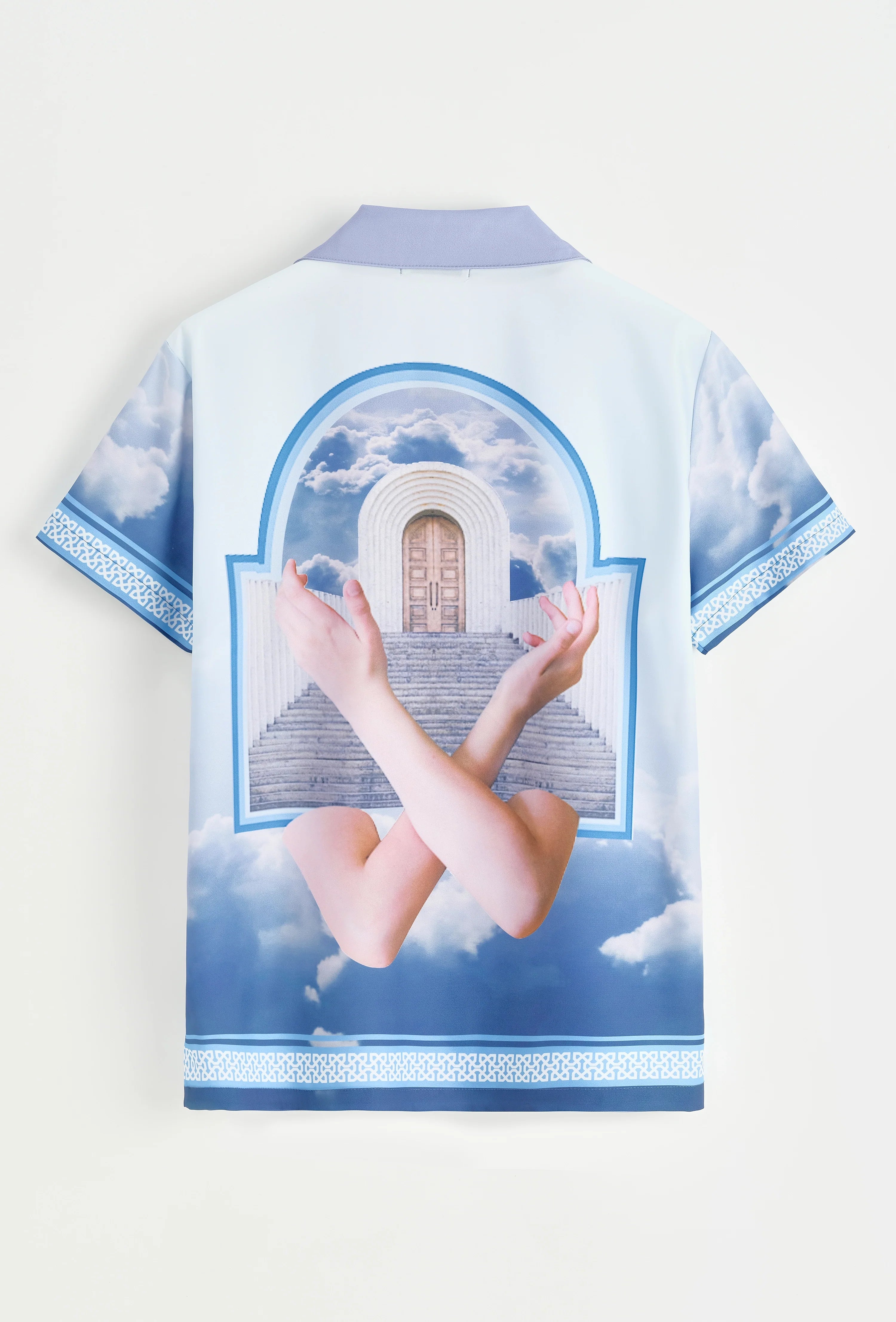 Shirt met korte mouwen en patroon