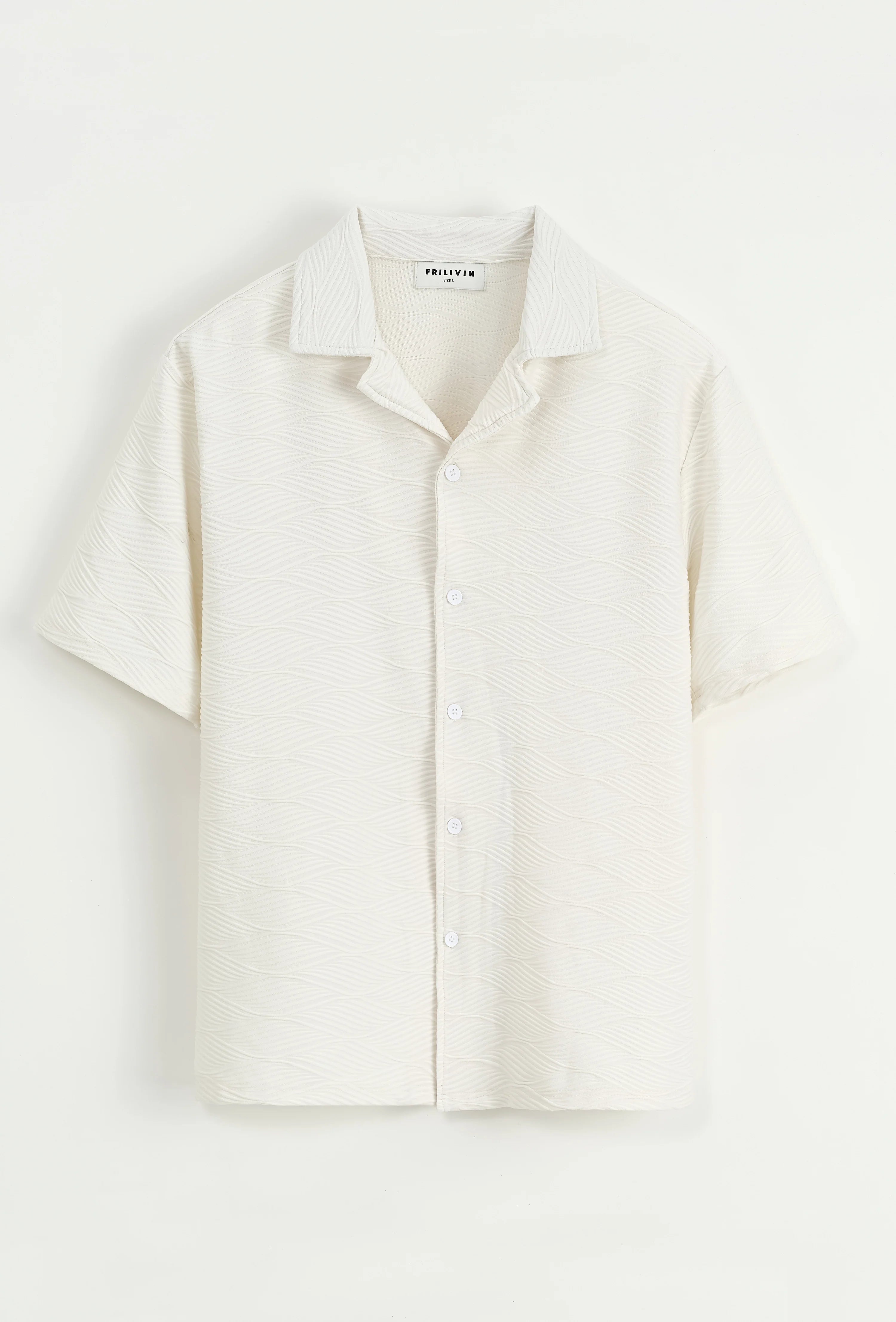 Set van effen shirt en korte broek met patroon