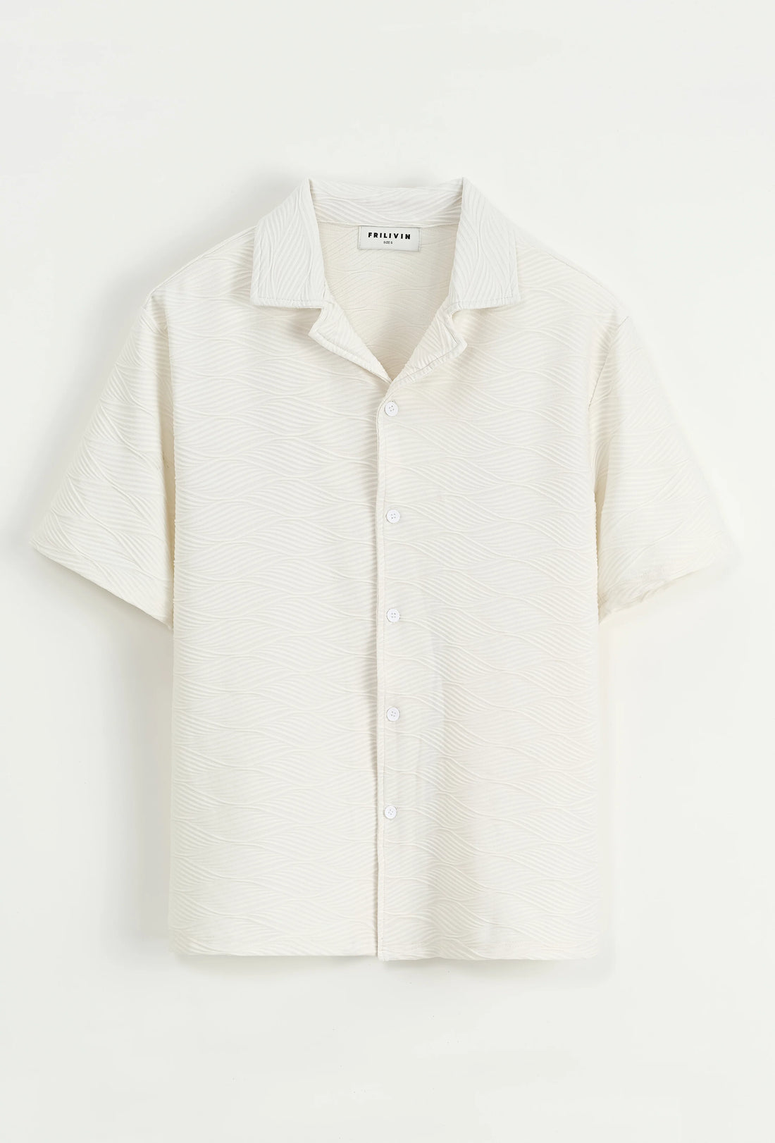 Set van effen shirt en korte broek met patroon