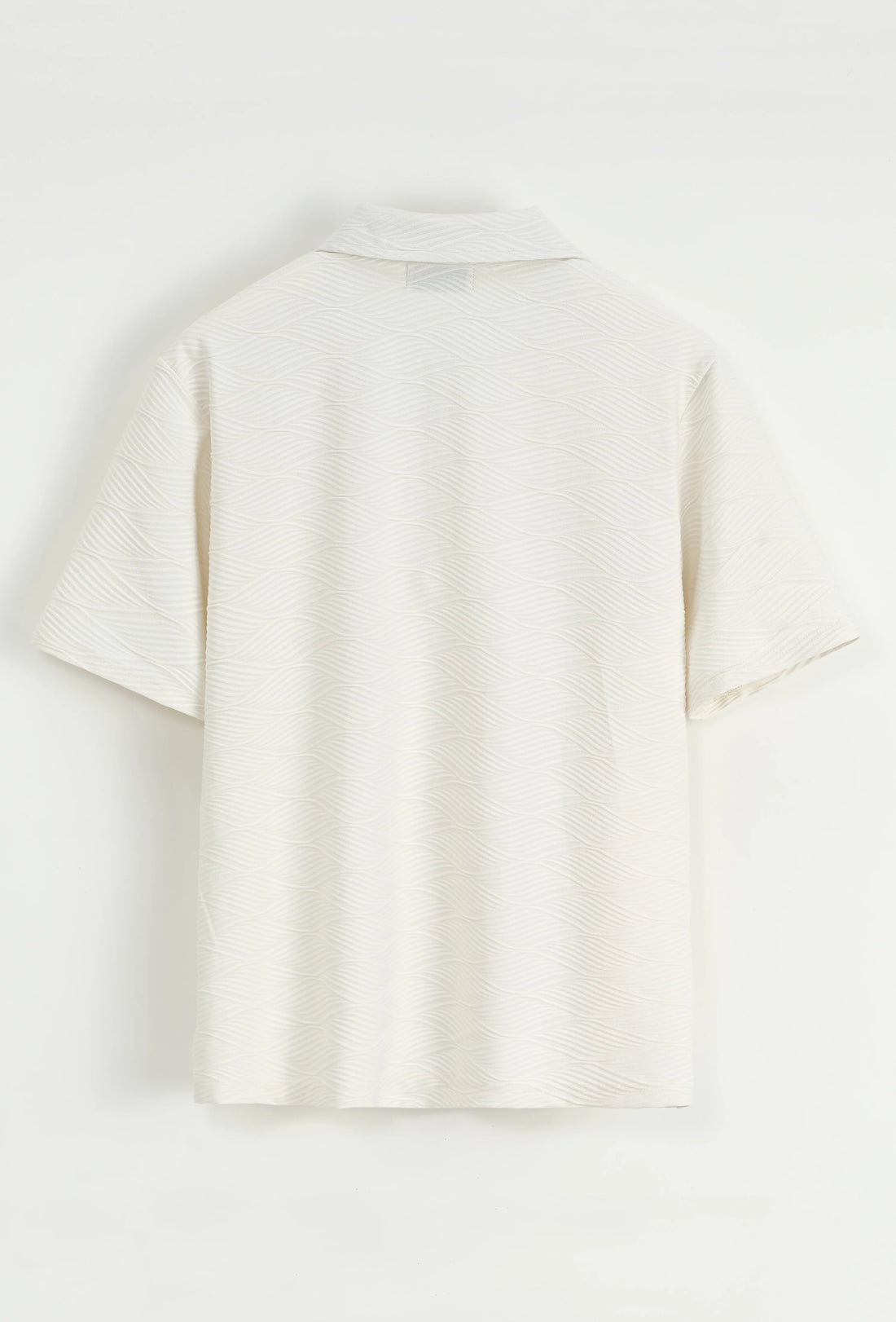 Set van effen shirt en korte broek met patroon