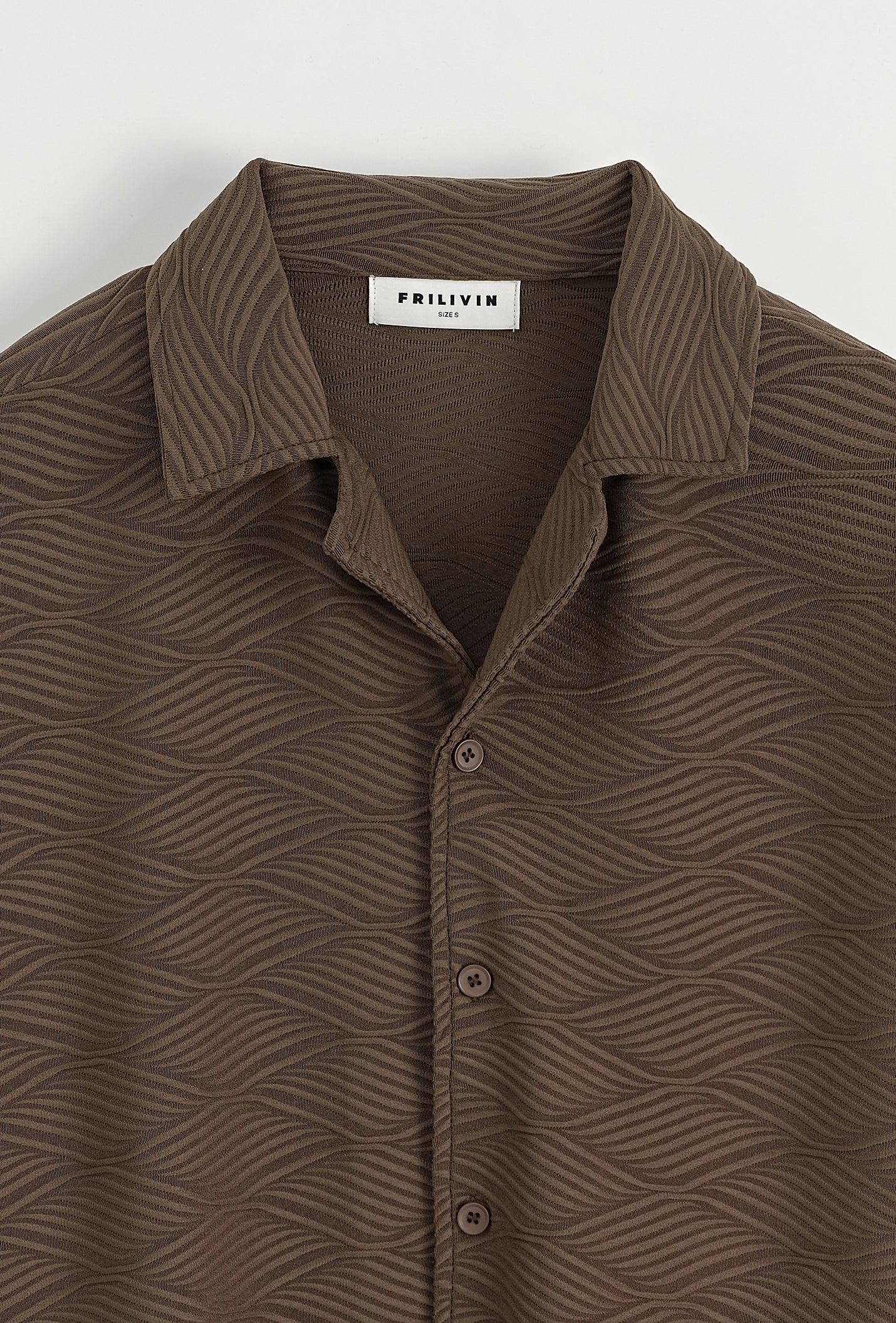 Set van effen shirt en korte broek met patroon