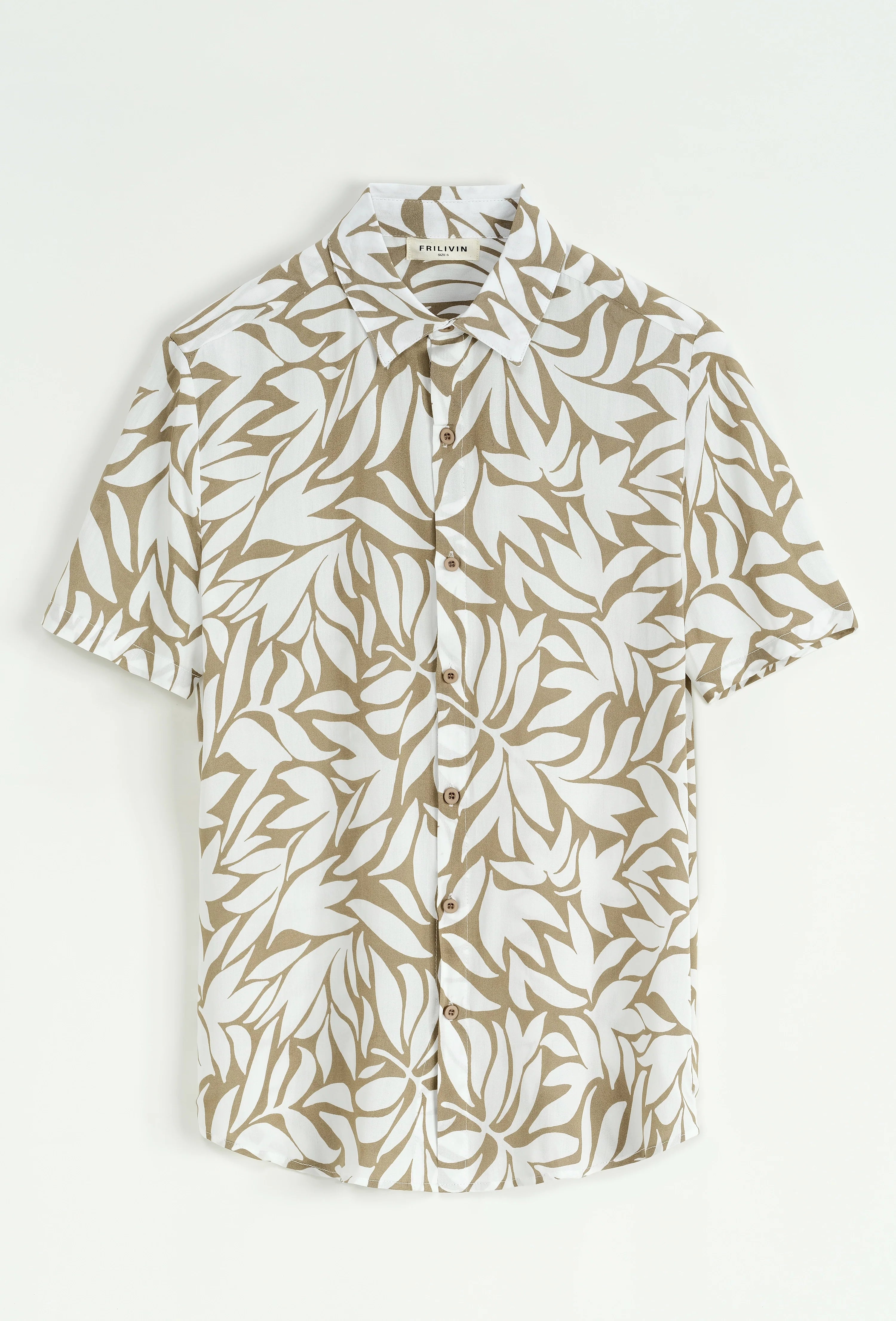 Shirt met korte mouwen en patroon