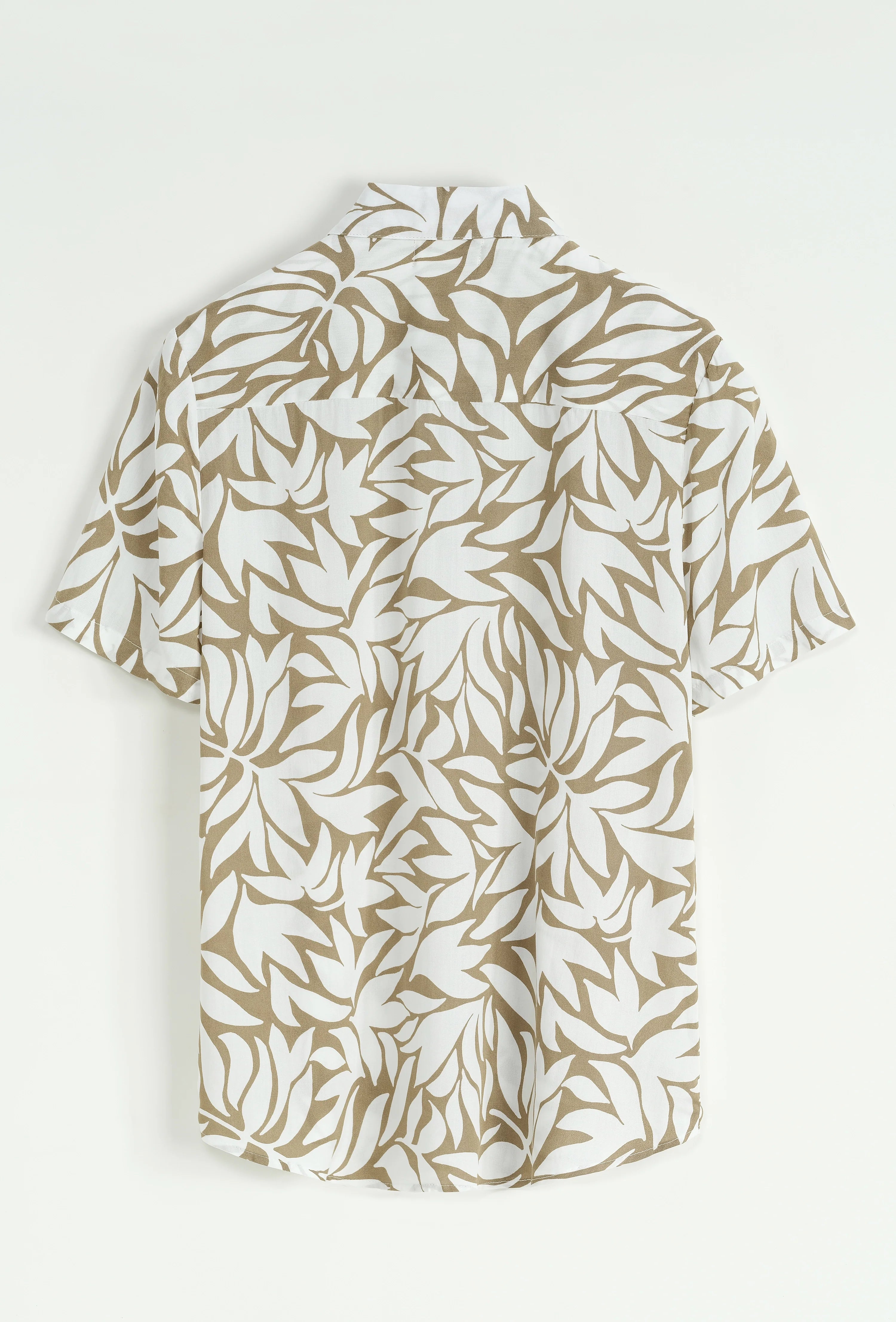 Shirt met korte mouwen en patroon