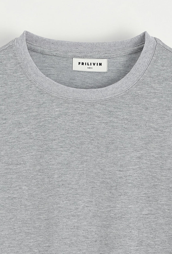 Set van effen t-shirt en effen broek