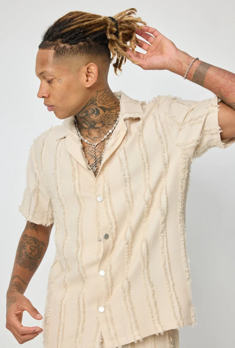 Set van effen shirt en korte broek