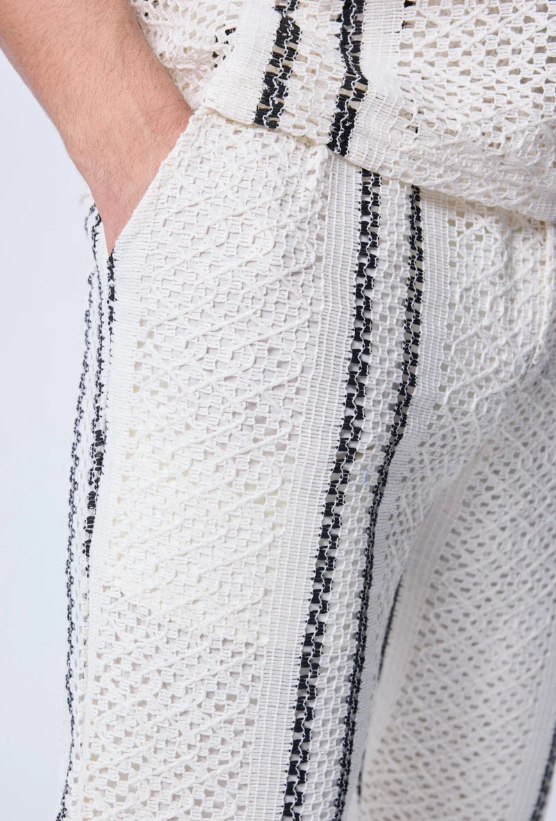 Gebreide tanktop en broekset