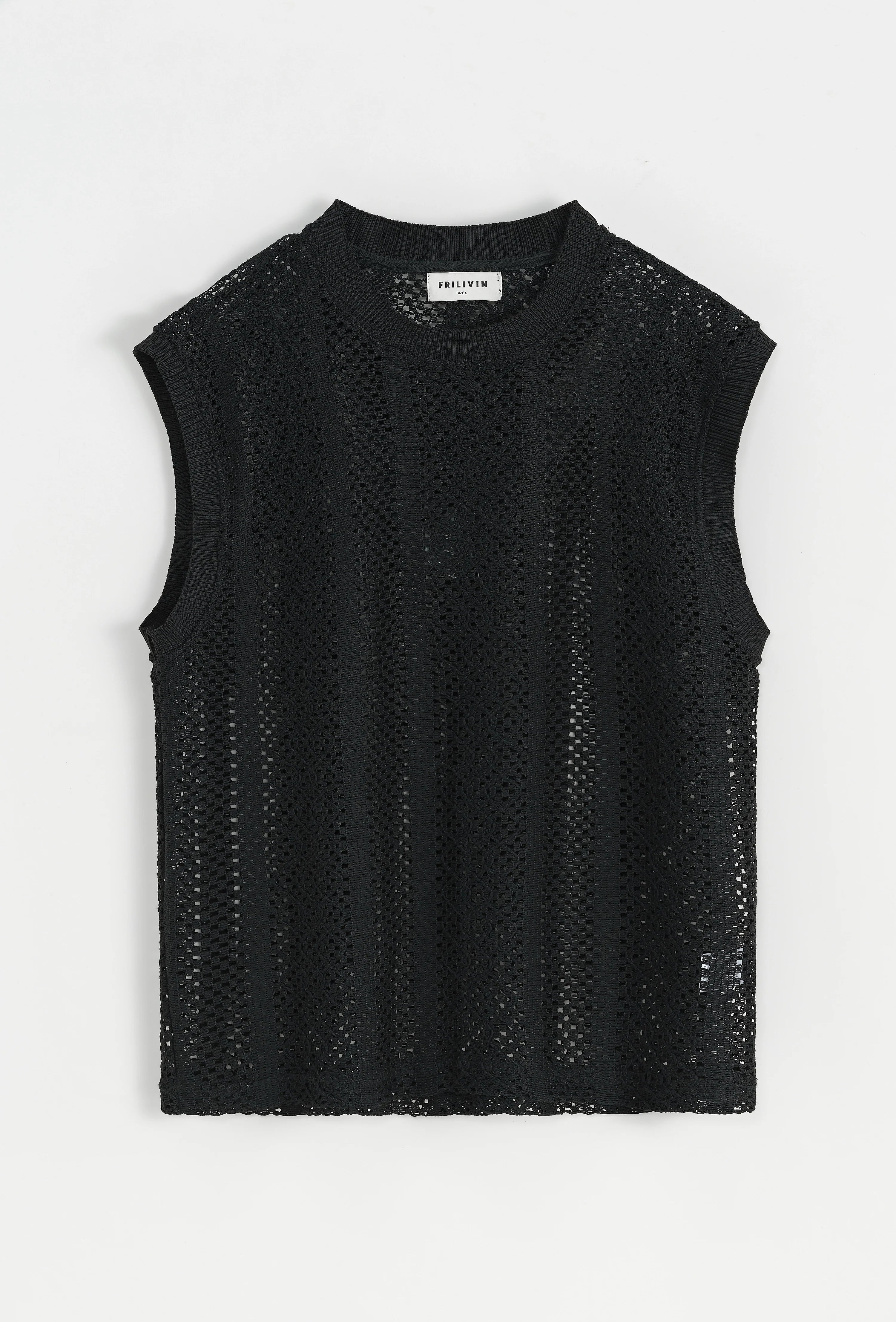 Gebreide tanktop en broekset