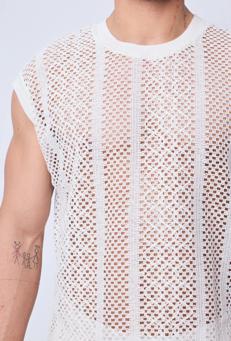 Set van T-shirt en tanktop met korte broek