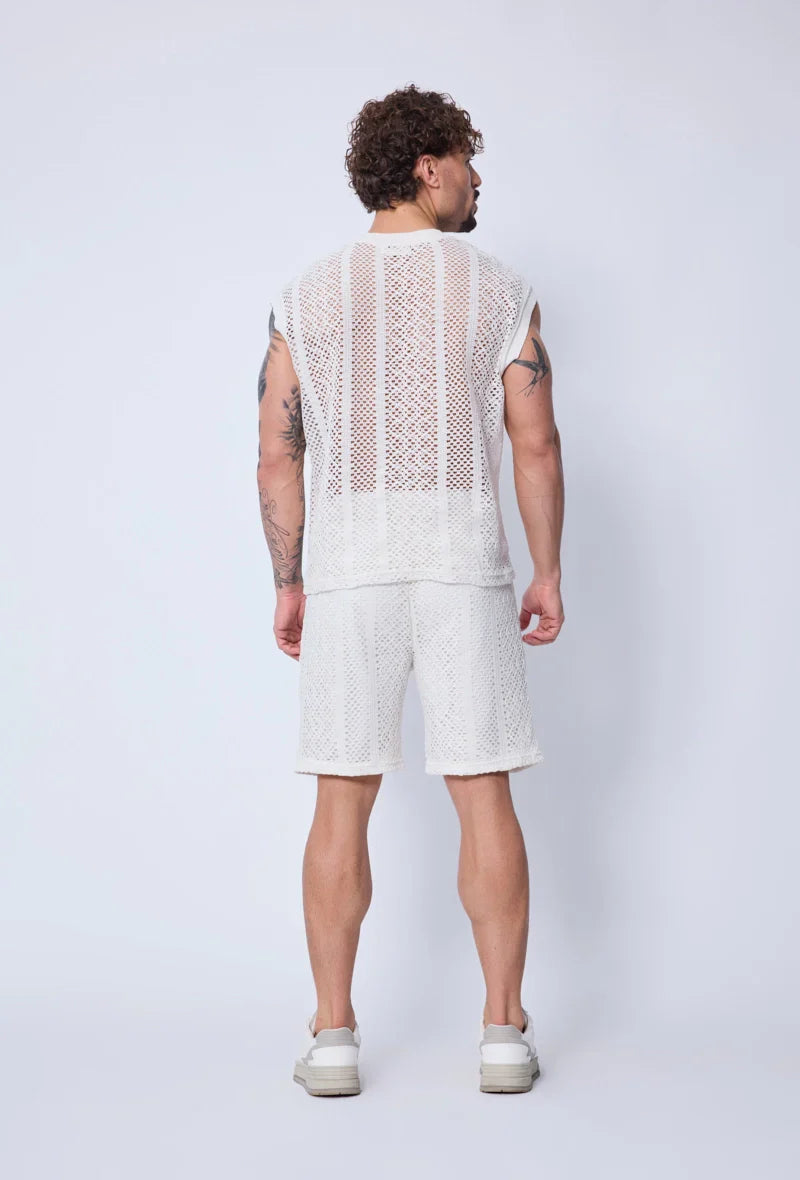 Set van T-shirt en tanktop met korte broek