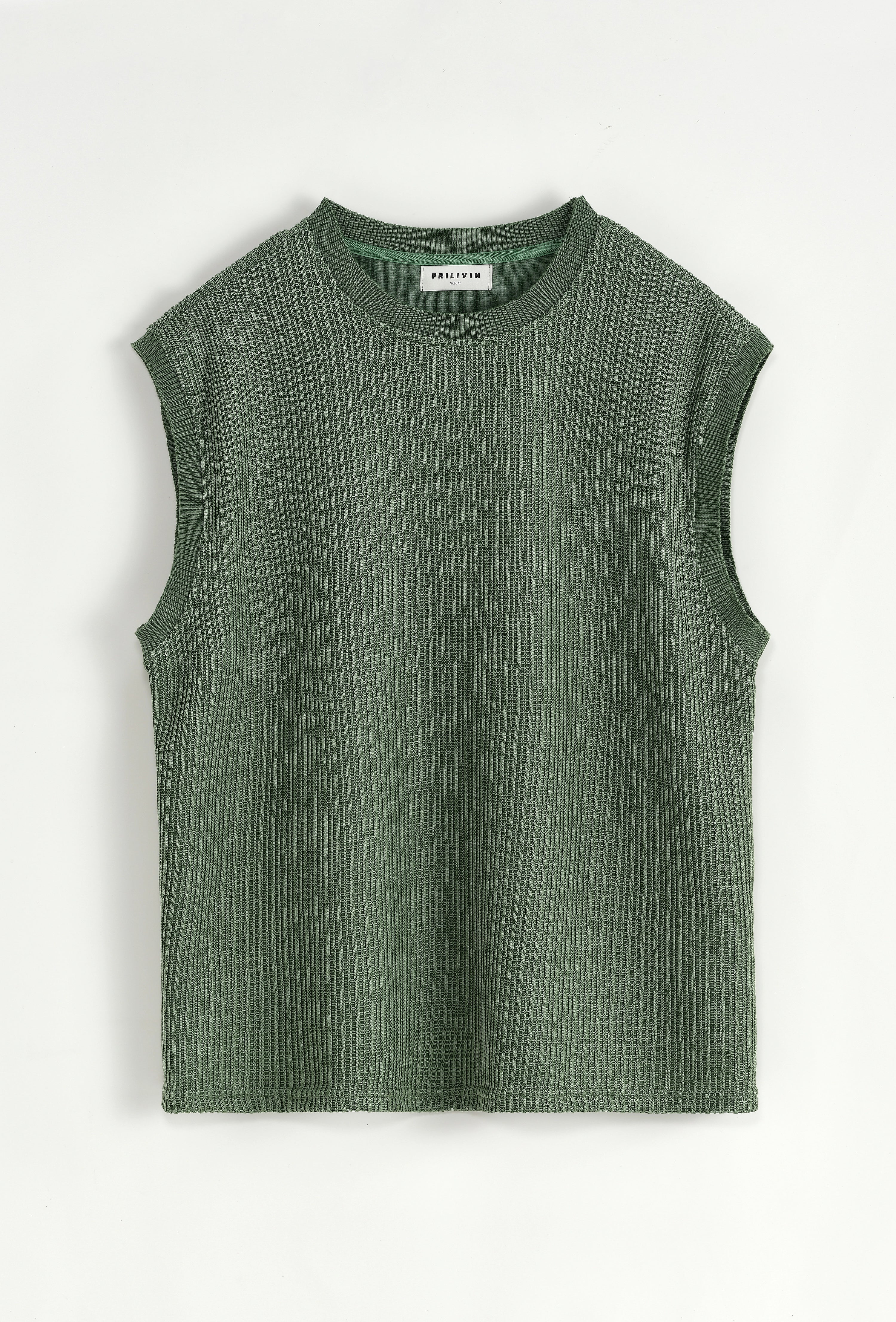 Set van een effen tanktop en broek