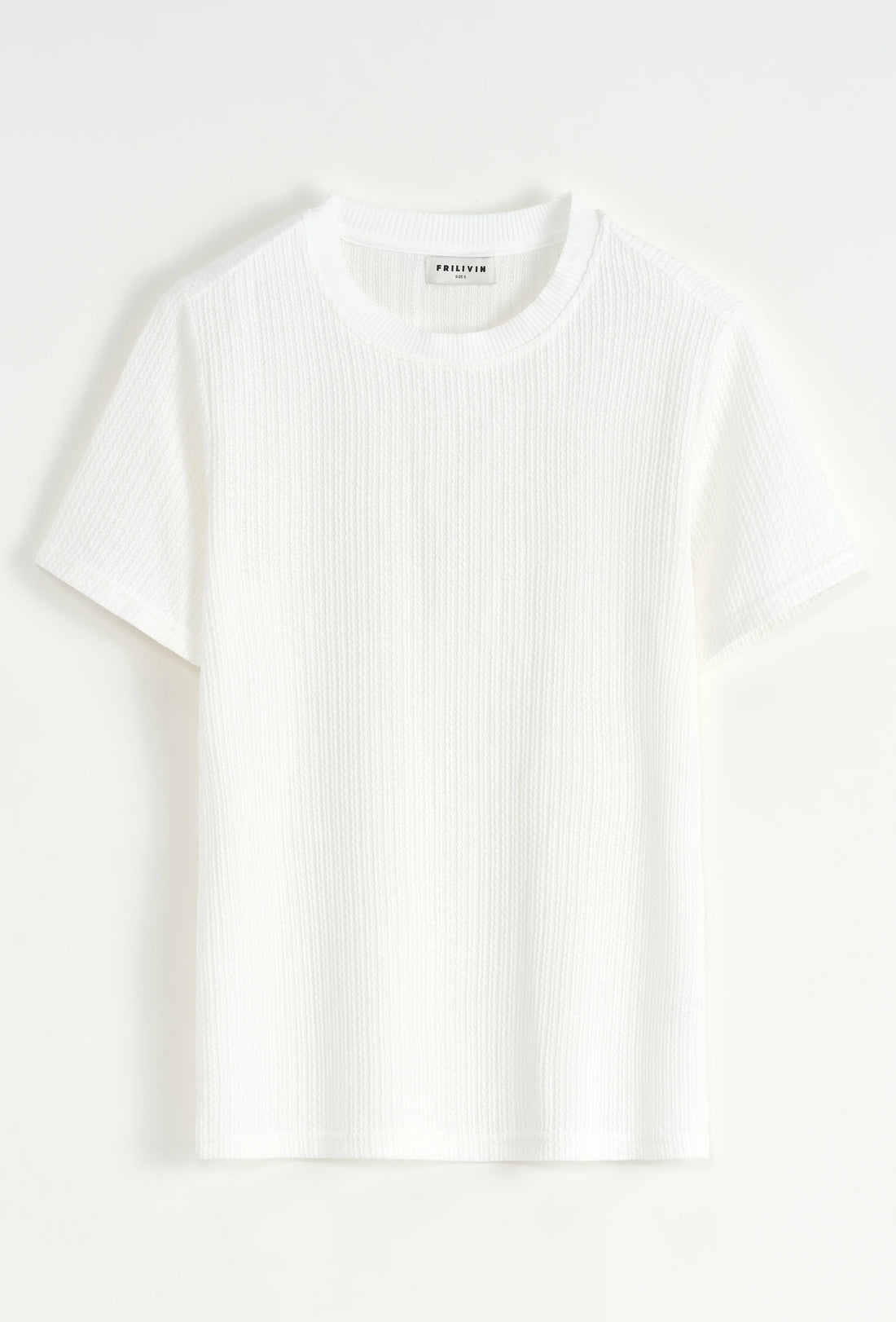 T-shirt en short set met een zeer discreet patroon