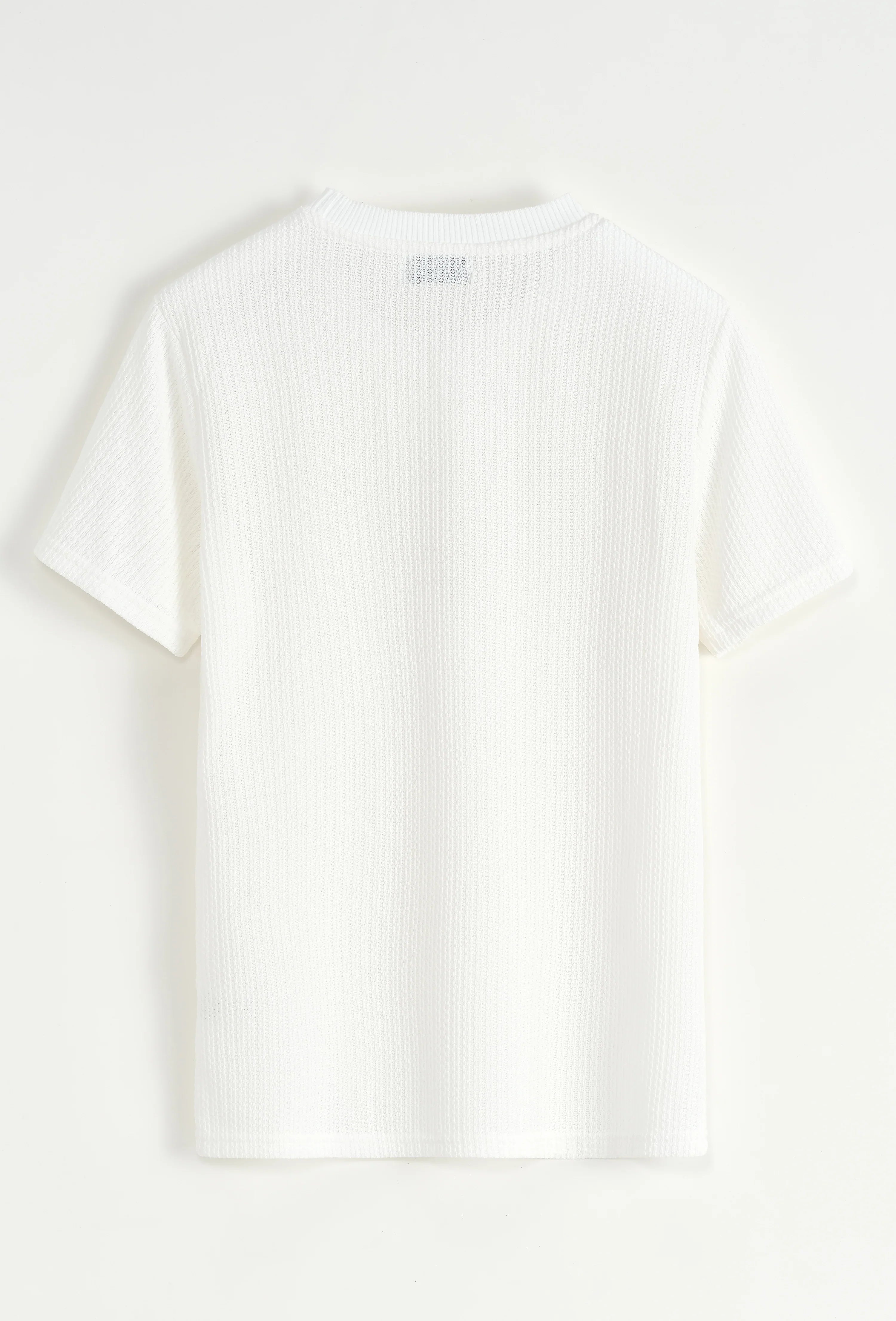 T-shirt en short set met een zeer discreet patroon