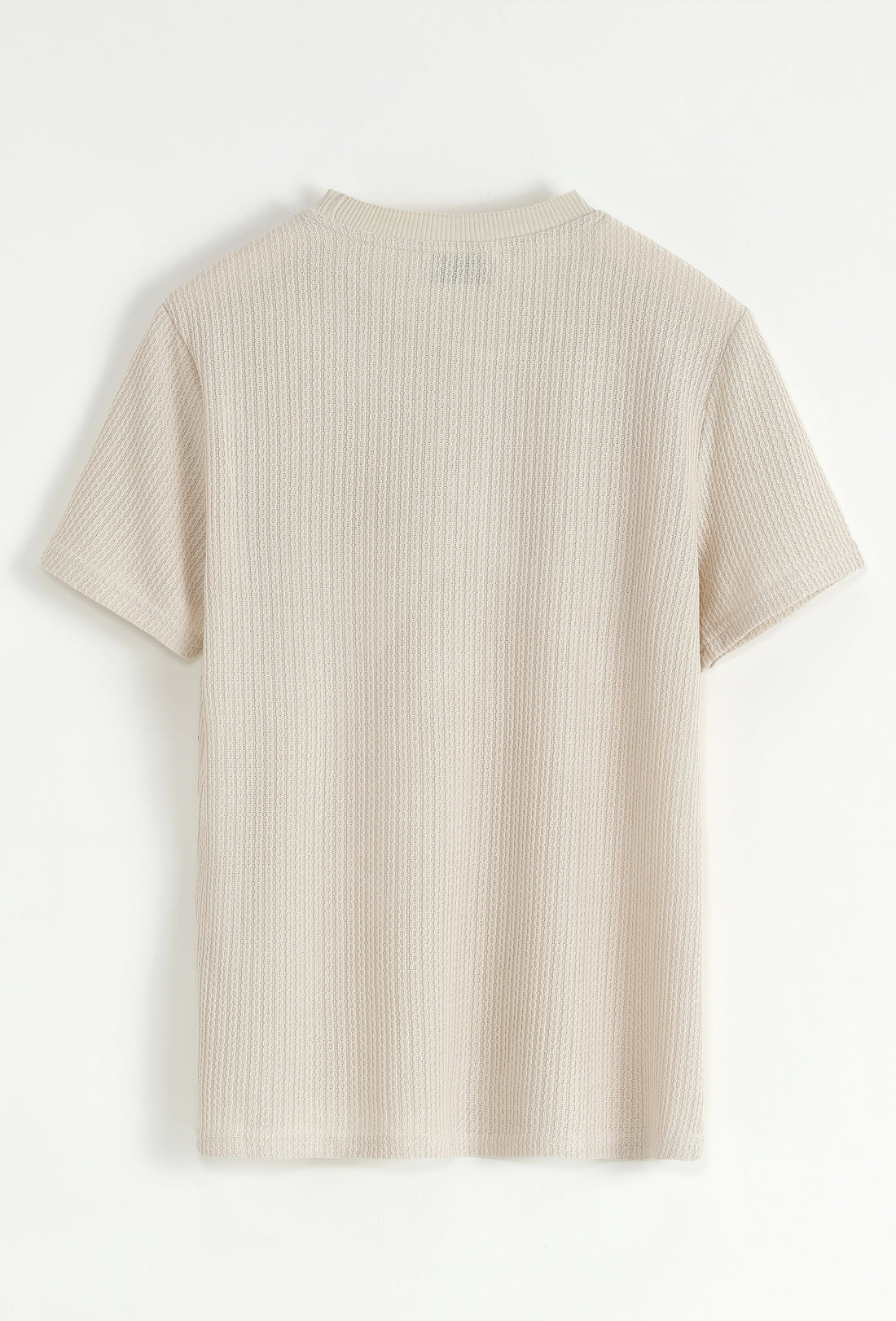 T-shirt en short set met een zeer discreet patroon