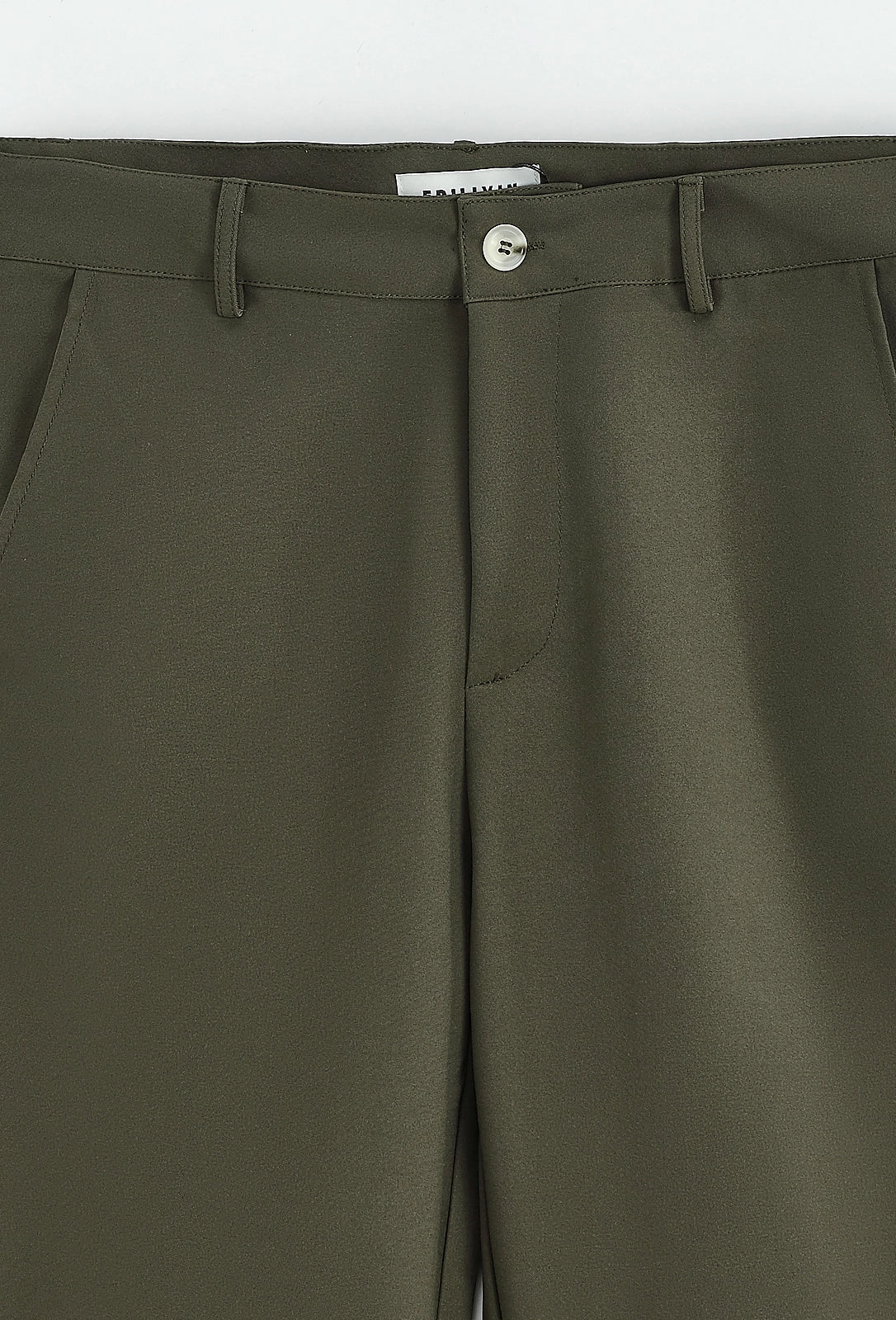 Effen broek met relaxte pasvorm