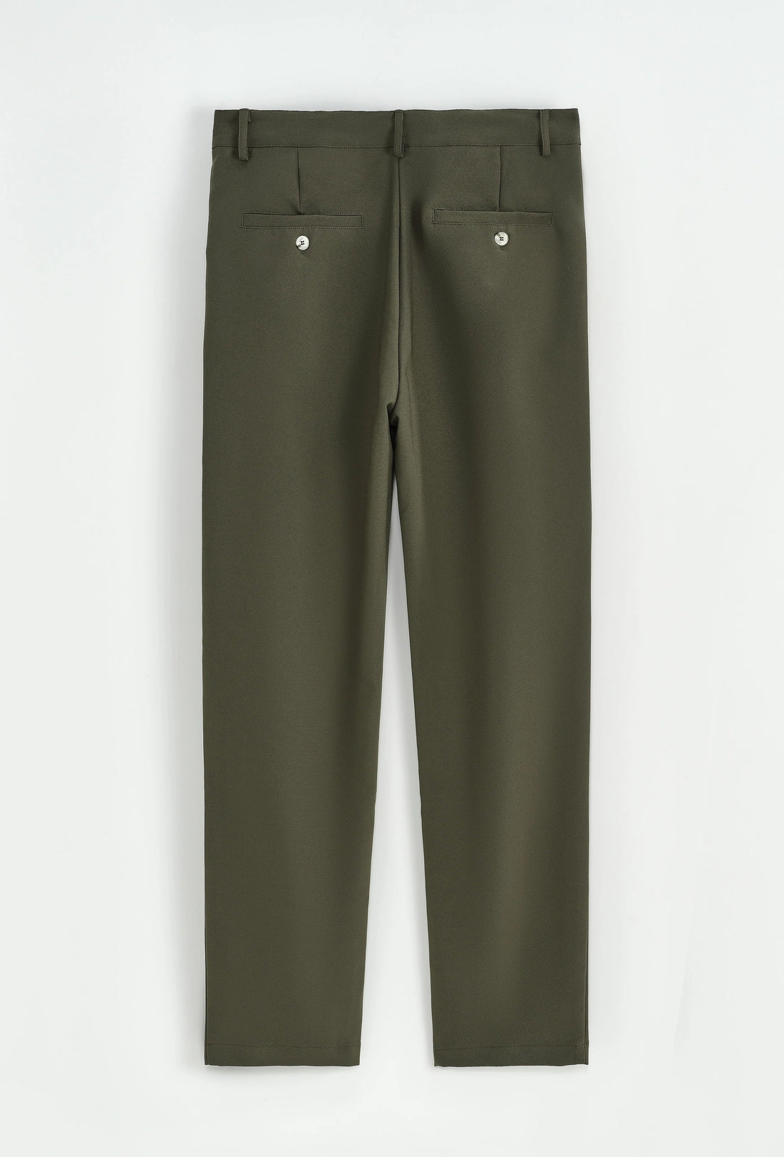 Effen broek met relaxte pasvorm