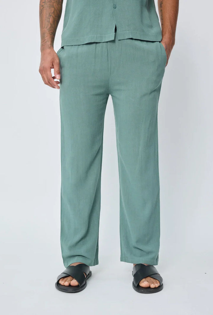 Broek met linneneffect