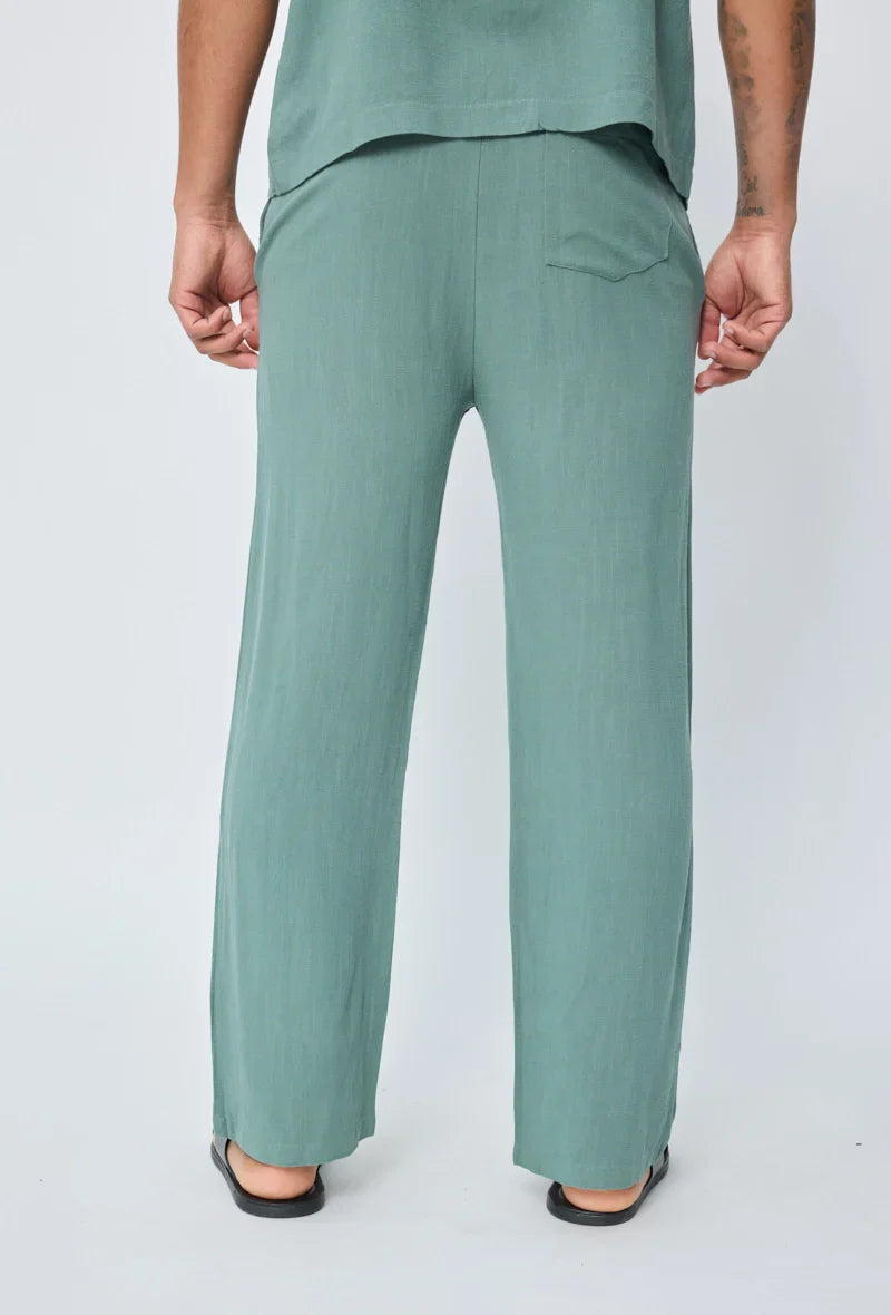 Broek met linneneffect