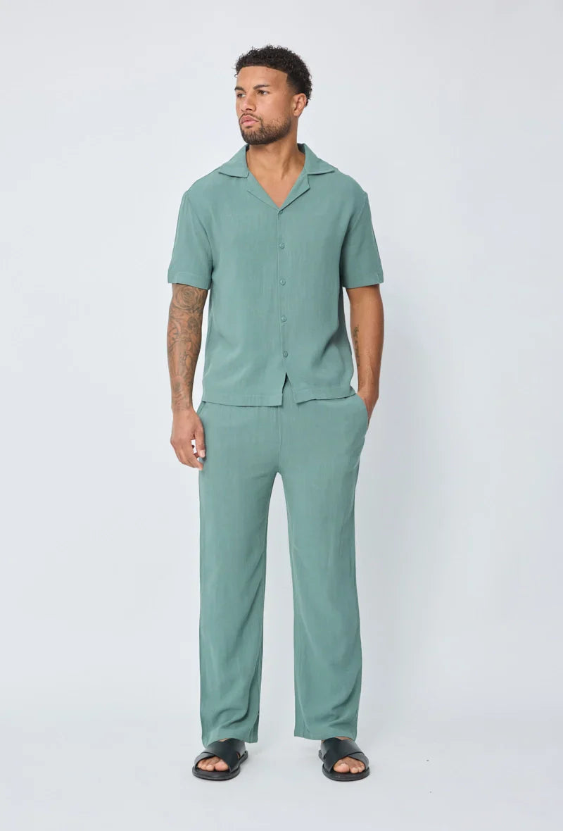 Broek met linneneffect