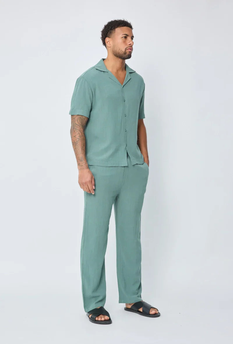 Broek met linneneffect