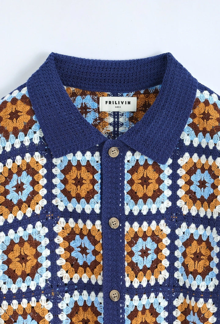 Gehaakt patroon overhemd