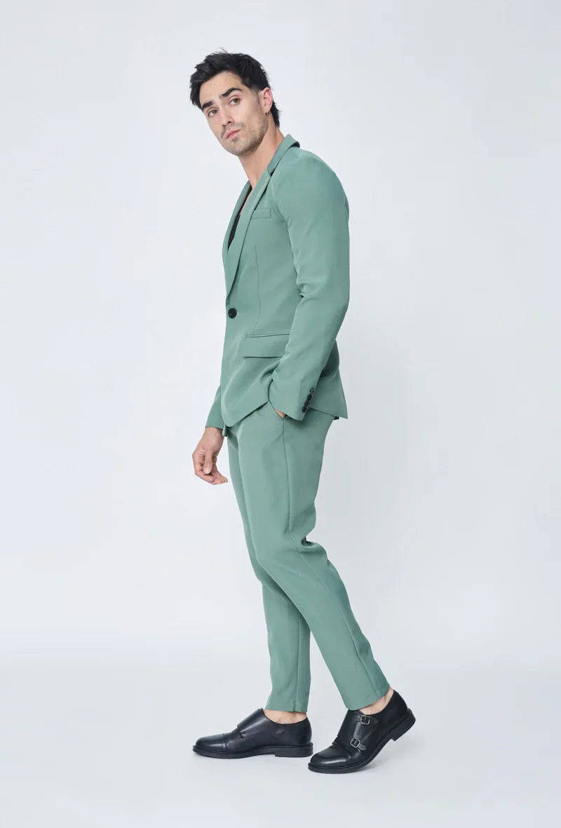 Klassieke pakset met kraag