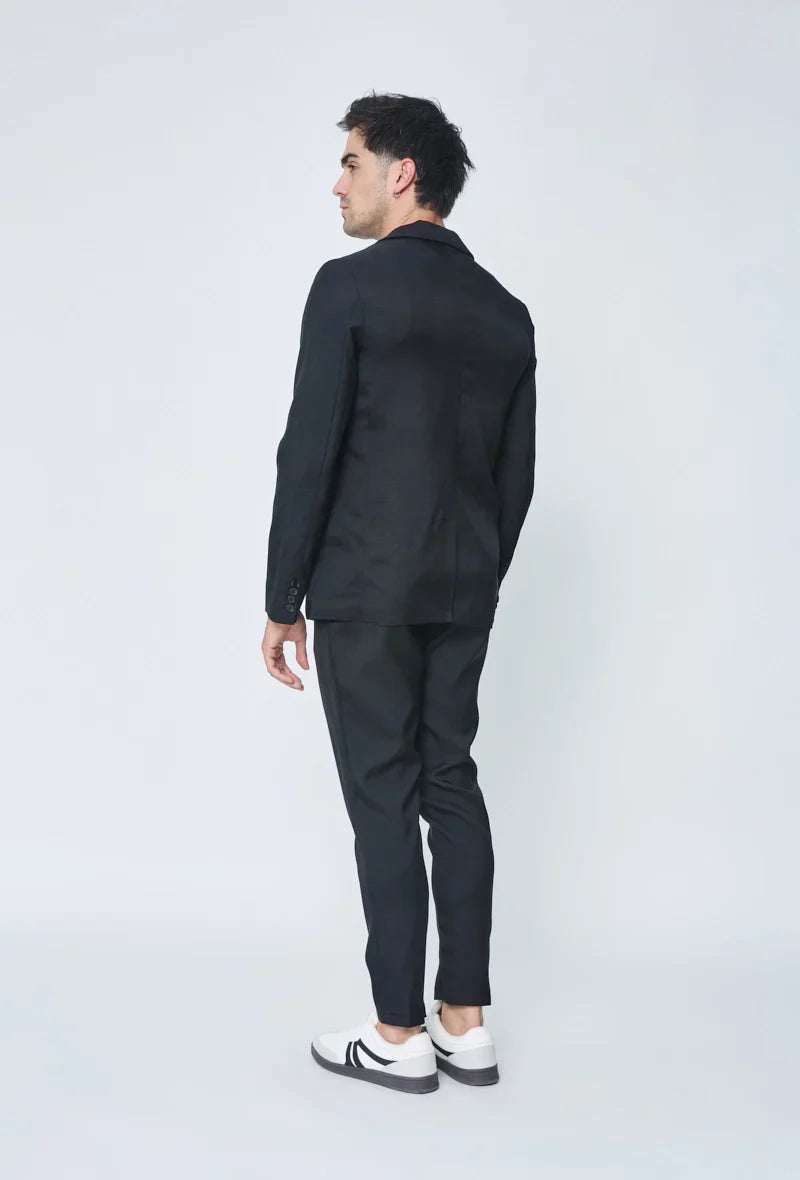 Klassieke pakset met kraag