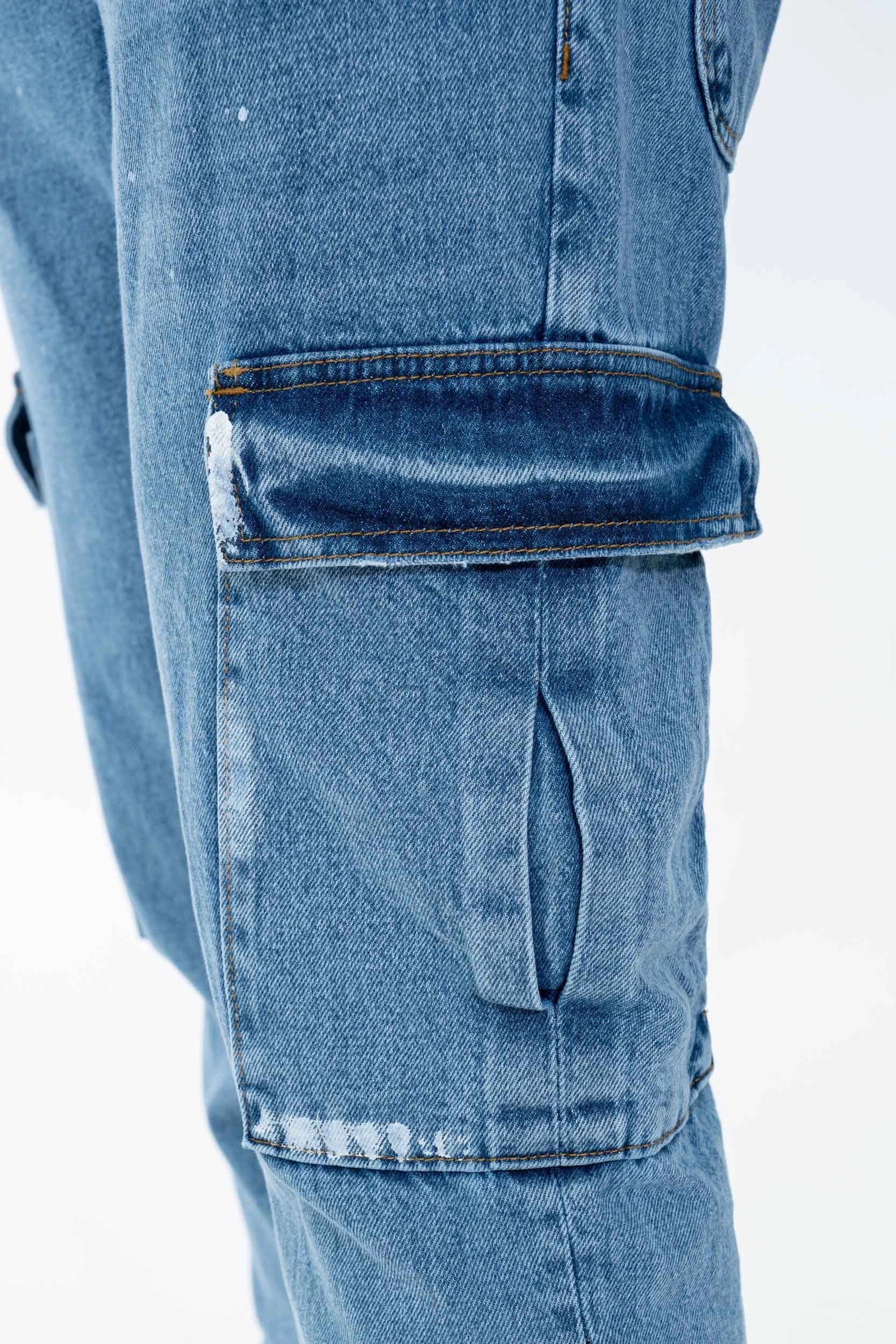 Pantalon cargo patchwork