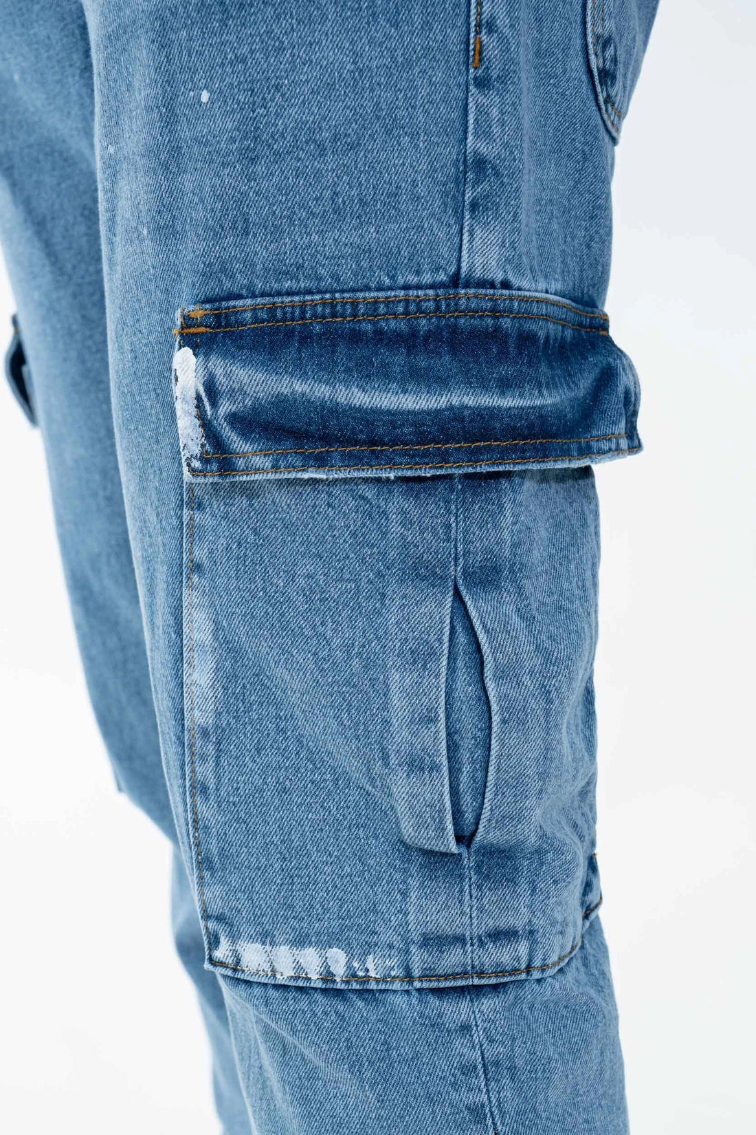 Pantalon cargo patchwork