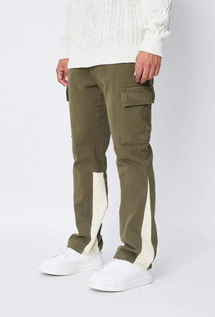 Pantalon cargo patchwork