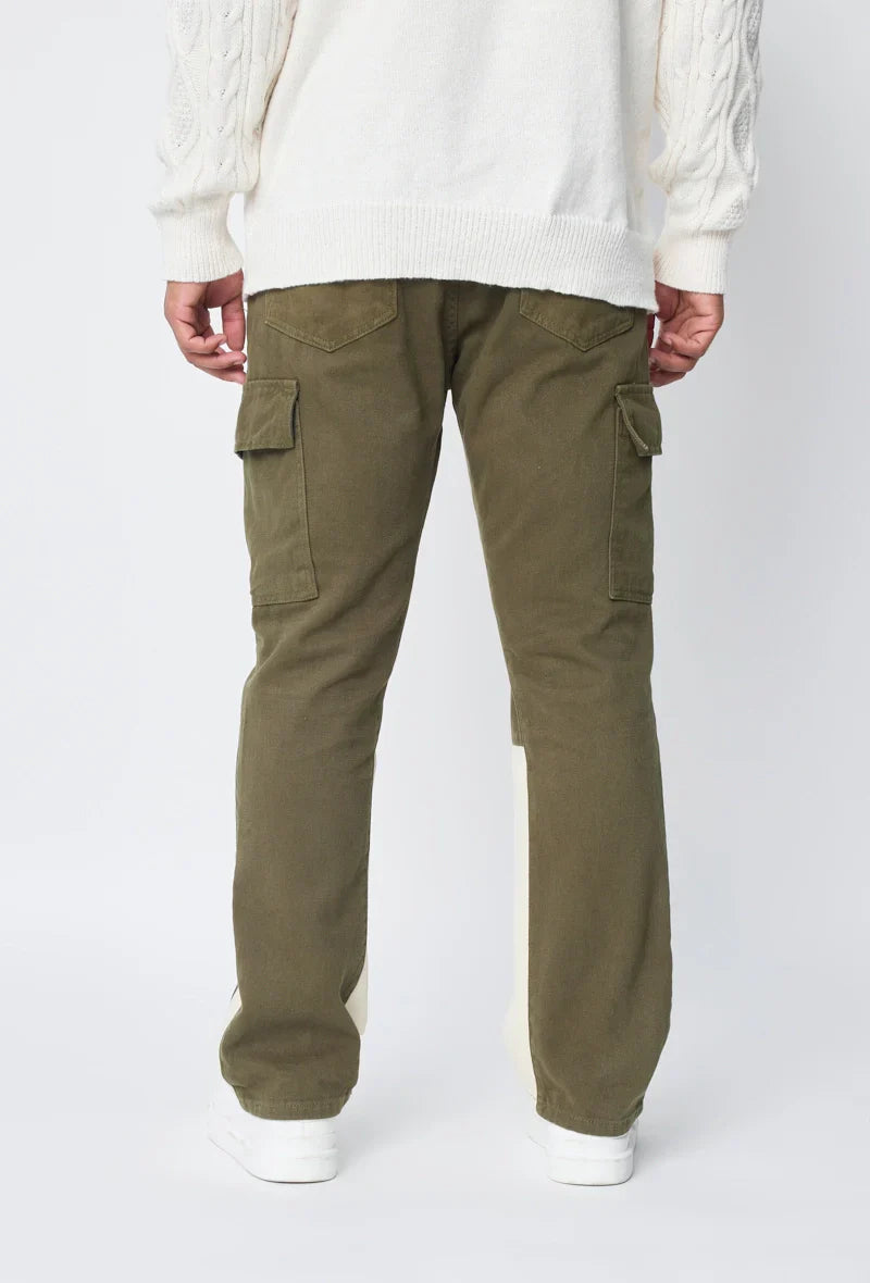Pantalon cargo patchwork