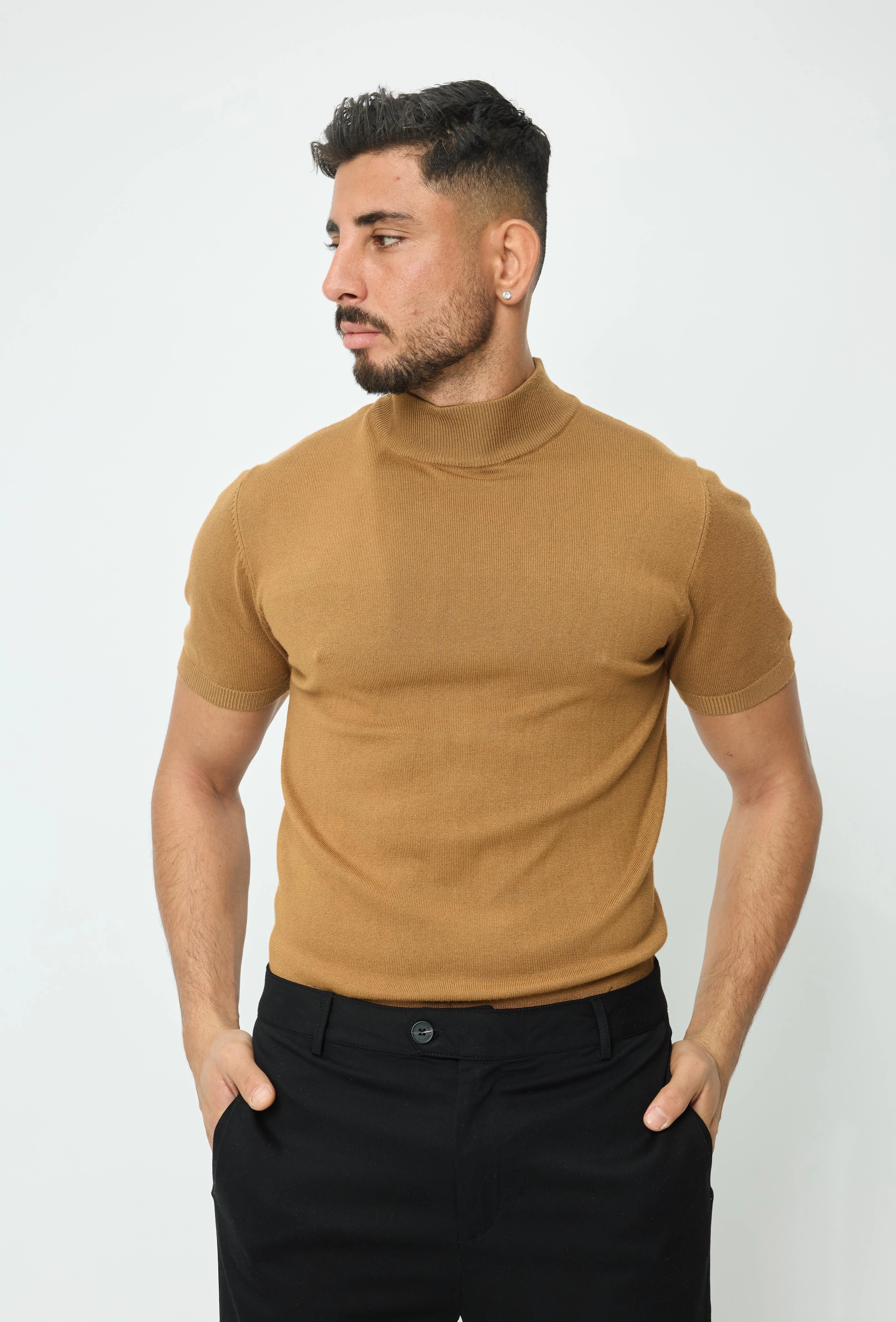 Effen trui met korte mouwen