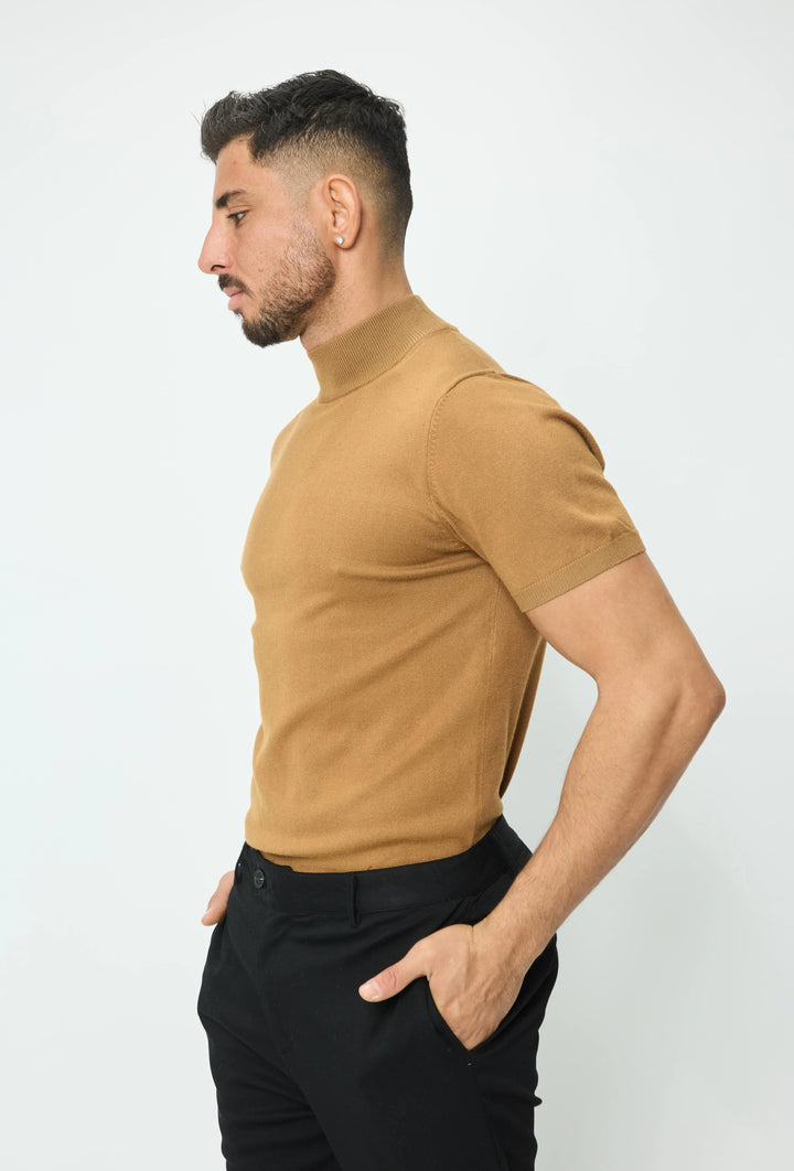 Effen trui met korte mouwen