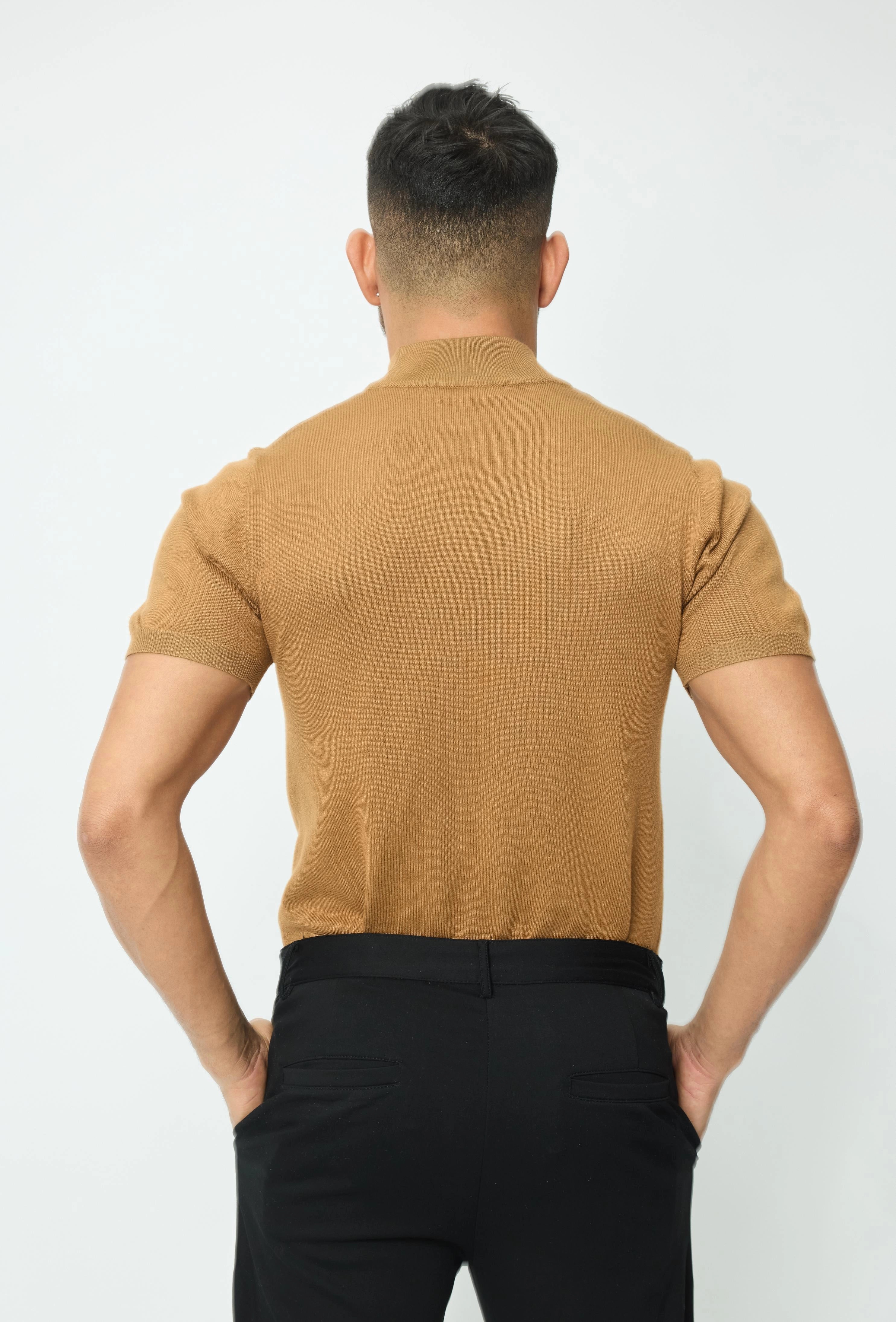 Effen trui met korte mouwen