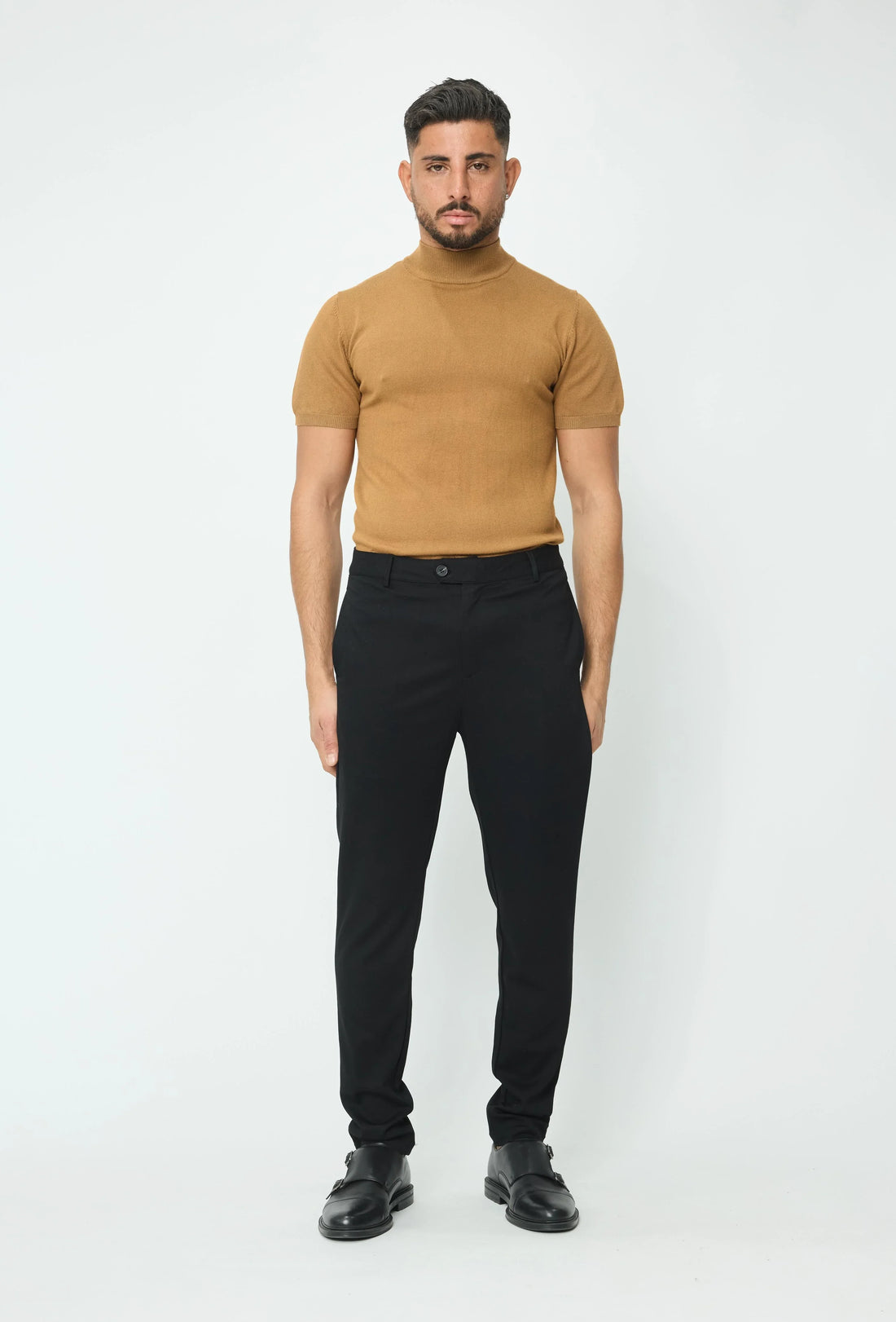 Effen trui met korte mouwen