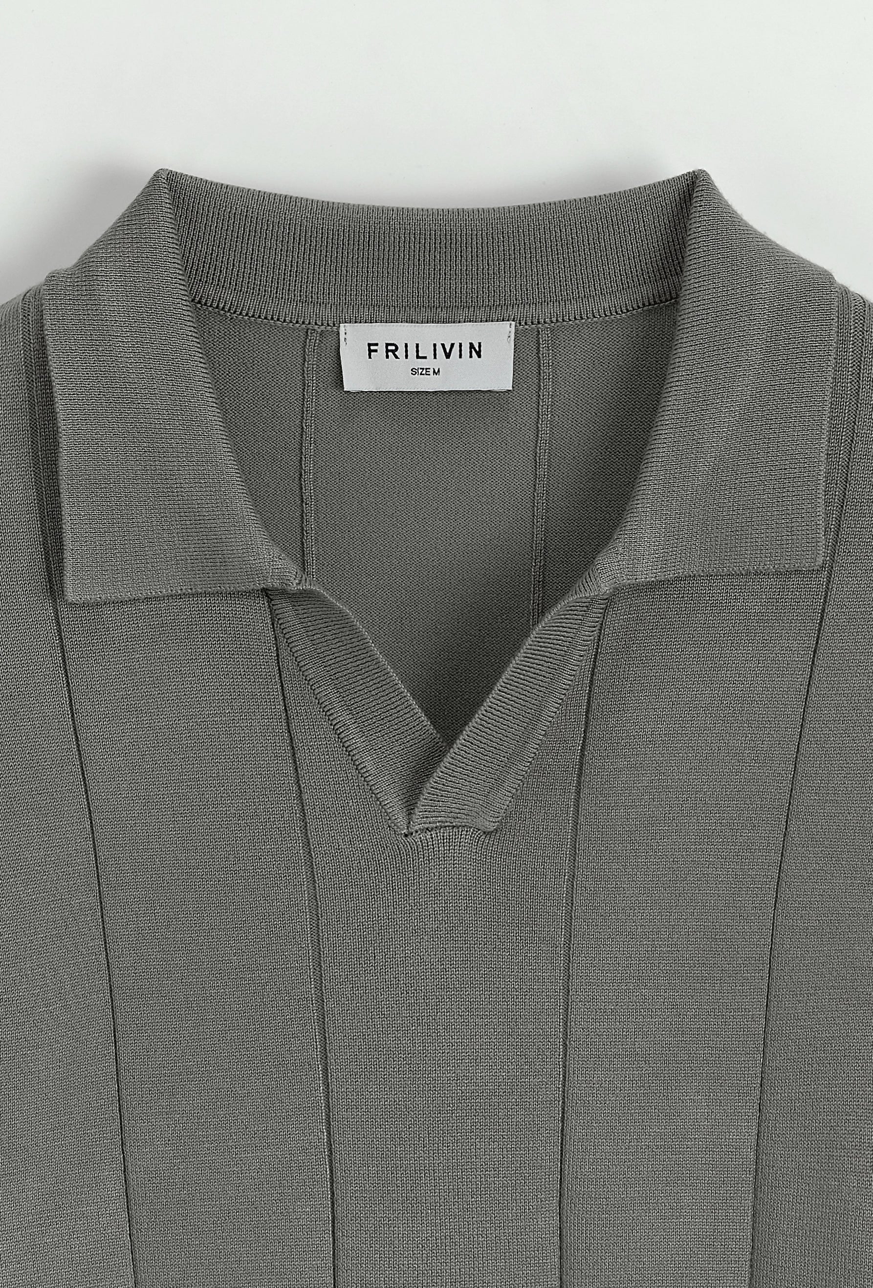 Open V-hals shirt trui