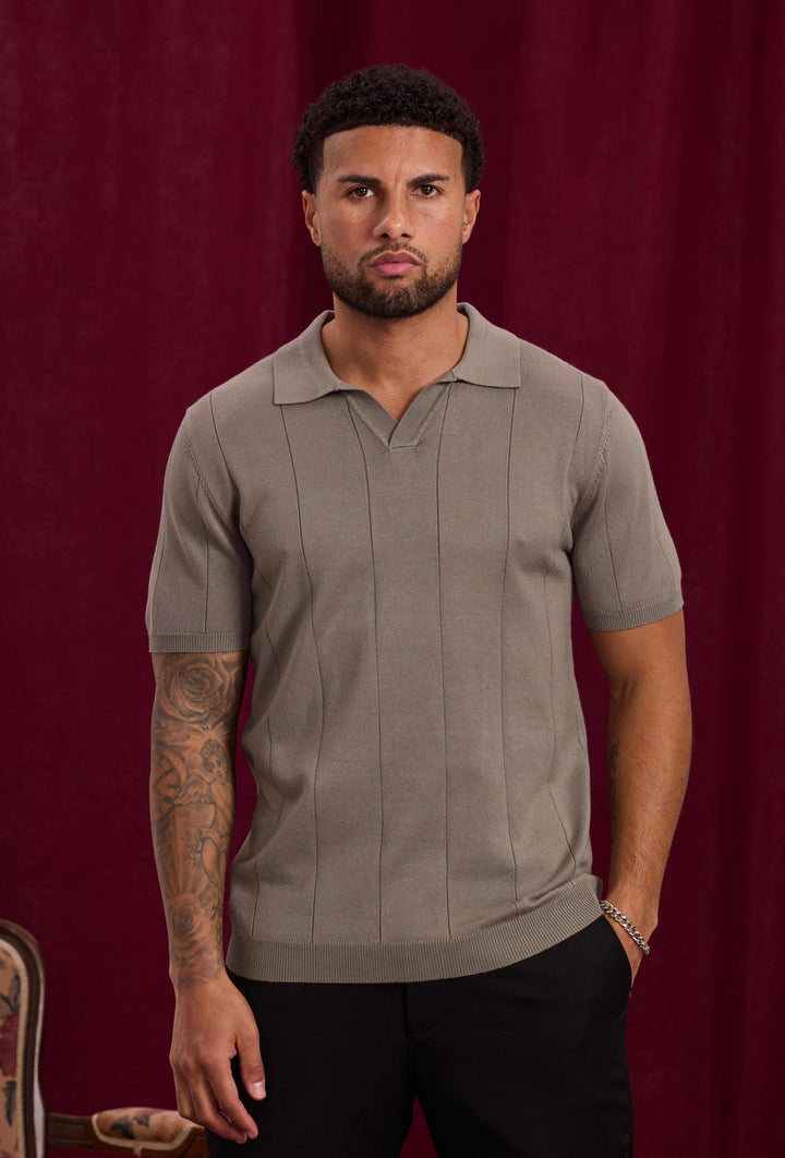 Open V-hals shirt trui