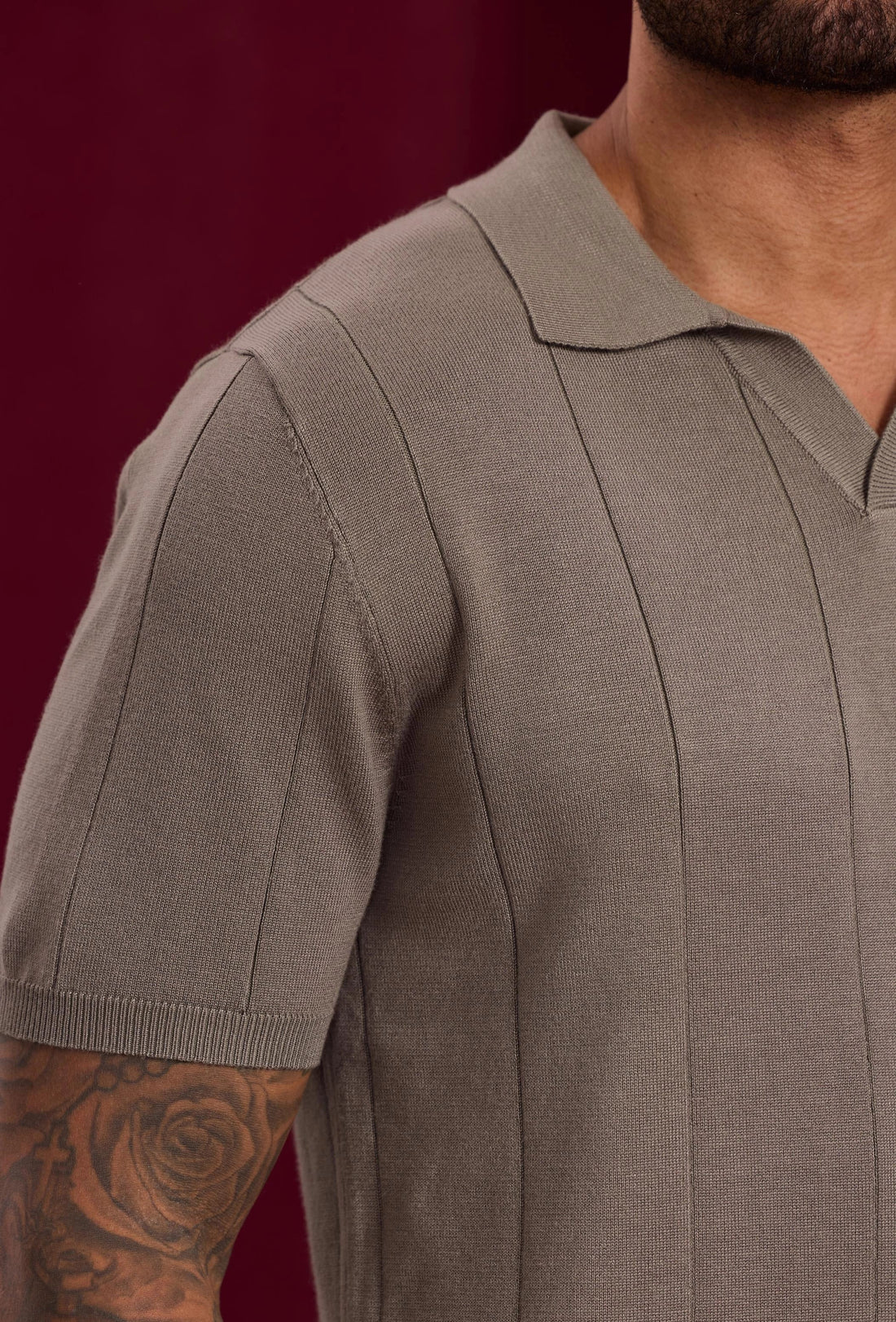 Open V-hals shirt trui