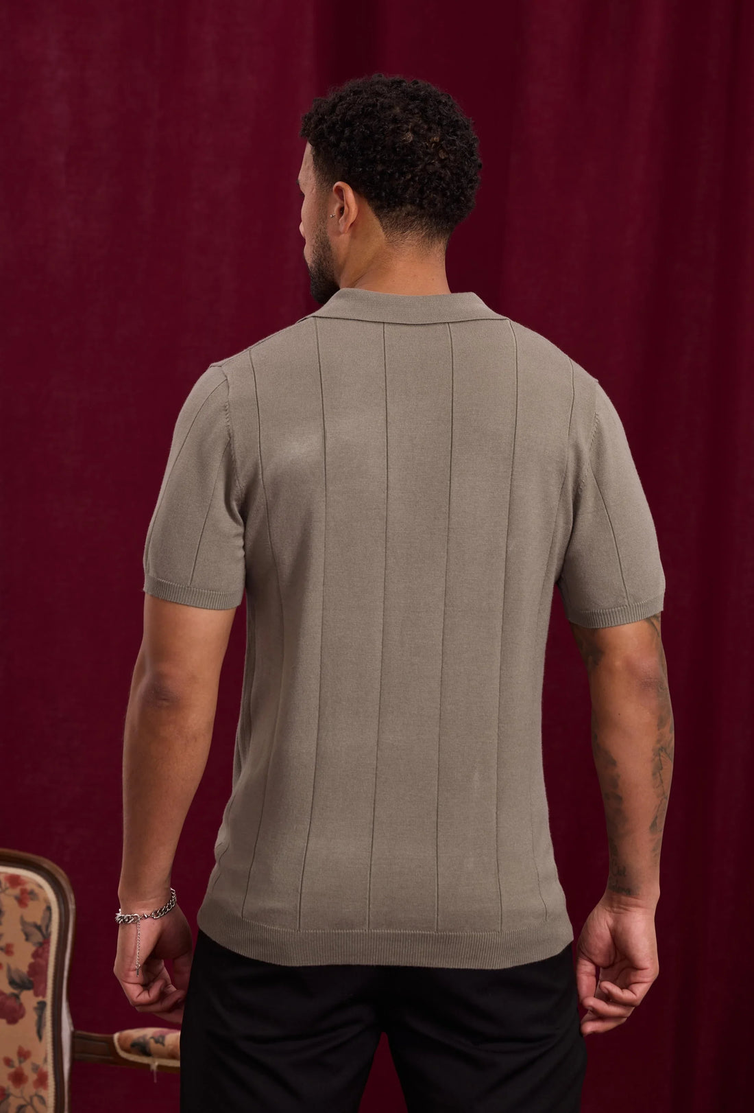 Open V-hals shirt trui